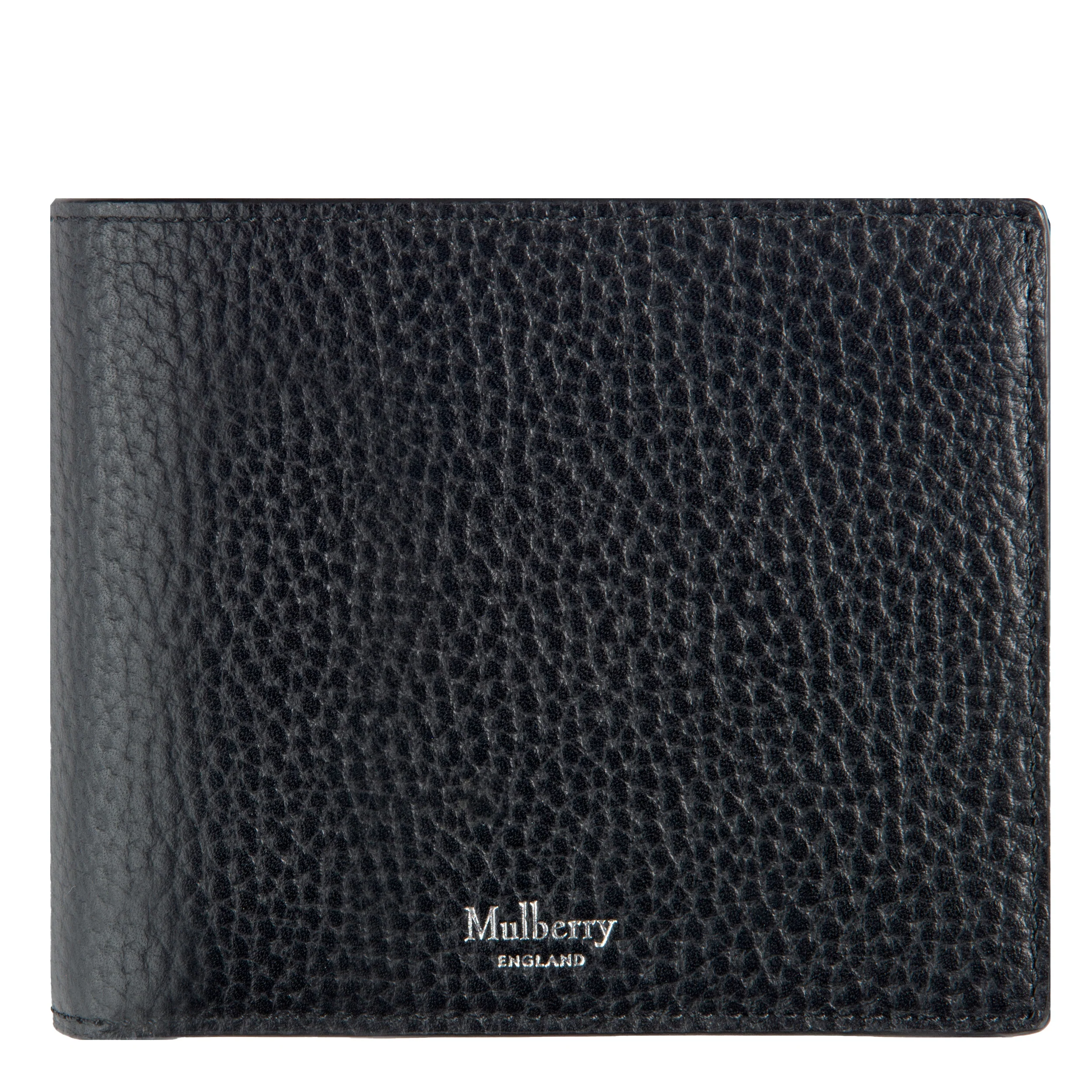 Mulberry Coin Grained Leather 8 Card Wallet Black