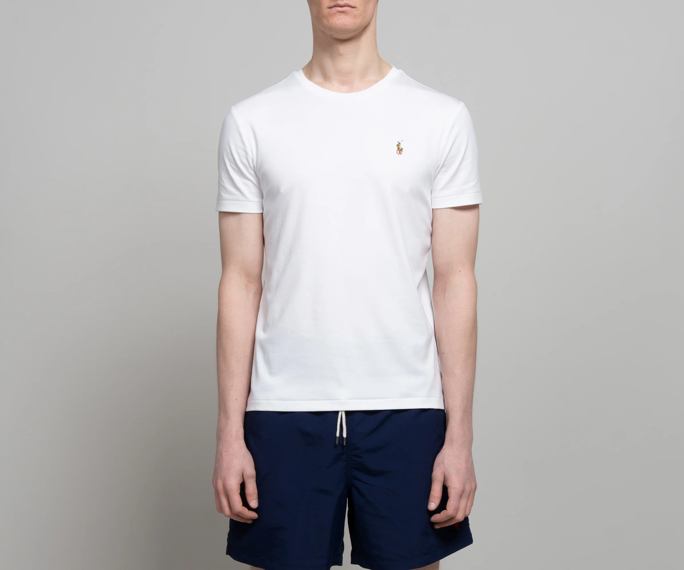 Ralph Lauren Custom Slim Soft Touch T-Shirt White - Image 2