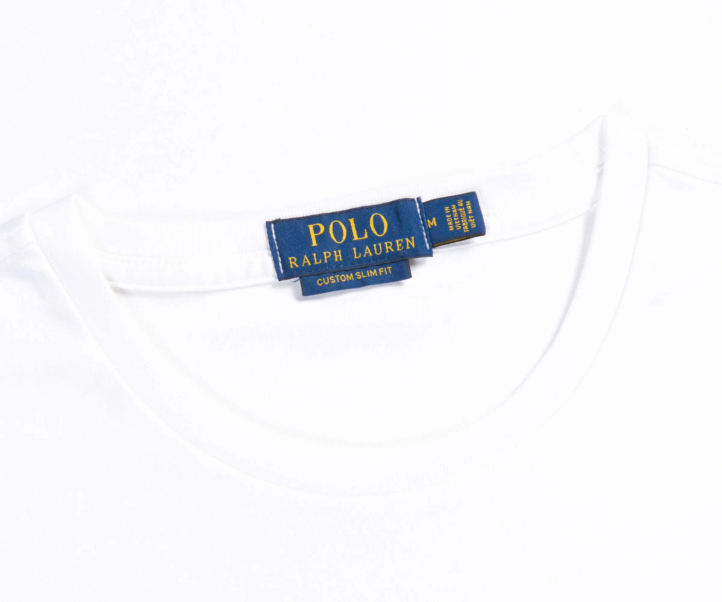Ralph Lauren Custom Slim Soft Touch T-Shirt White - Image 3