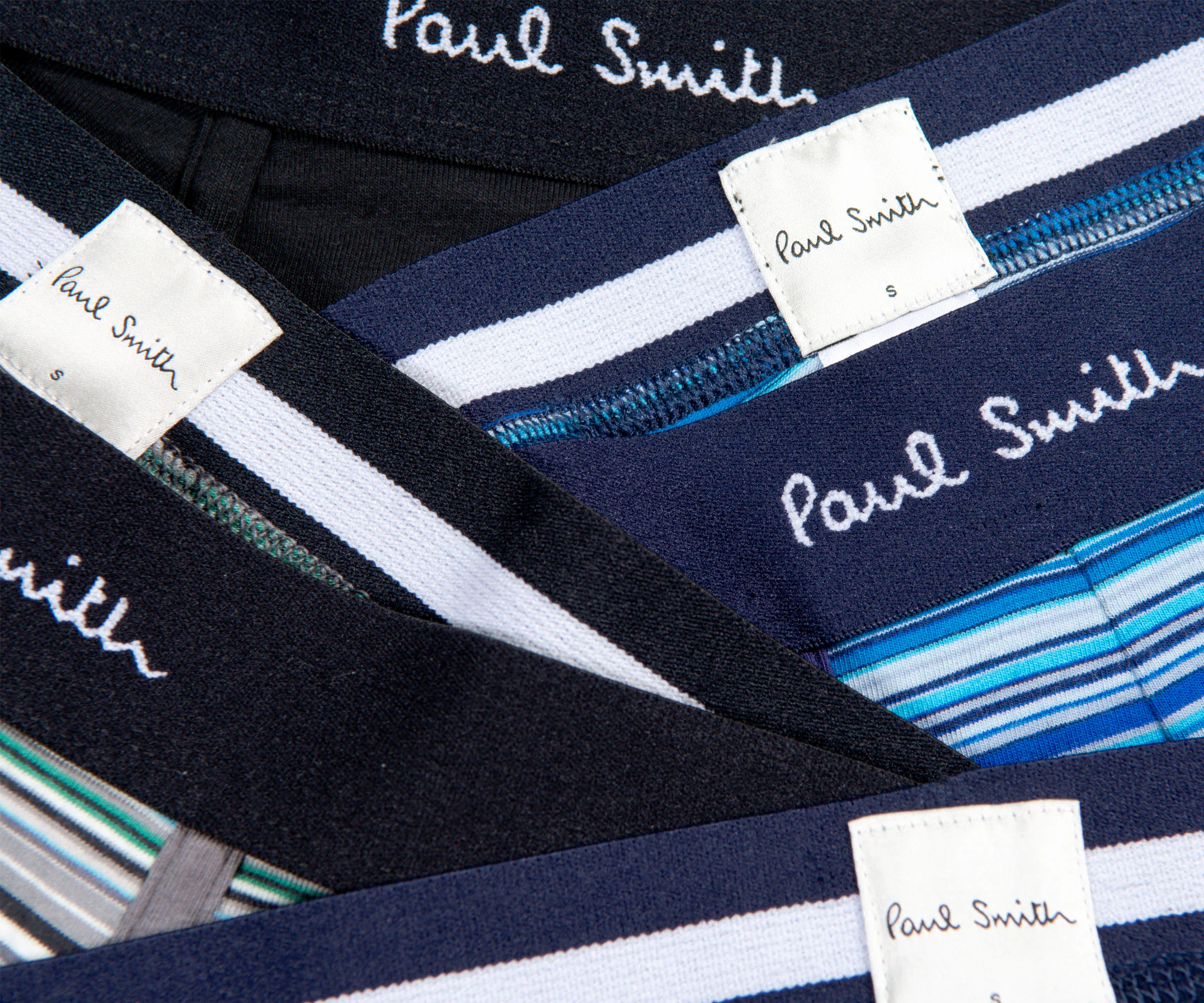 Paul Smith 5 Pack Stripe Boxer Pack Navy/Multi - Image 5