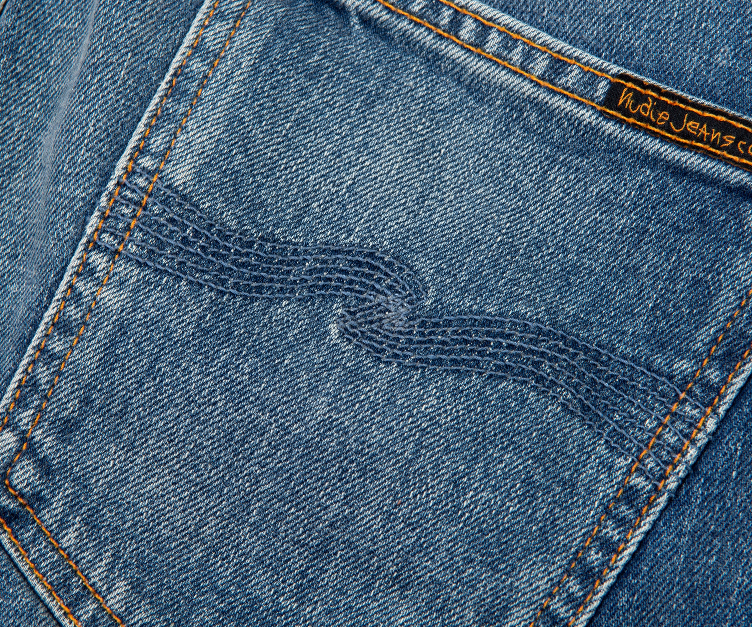Nudie Lean Dean Indigo Exile Washed Blue - Image 4