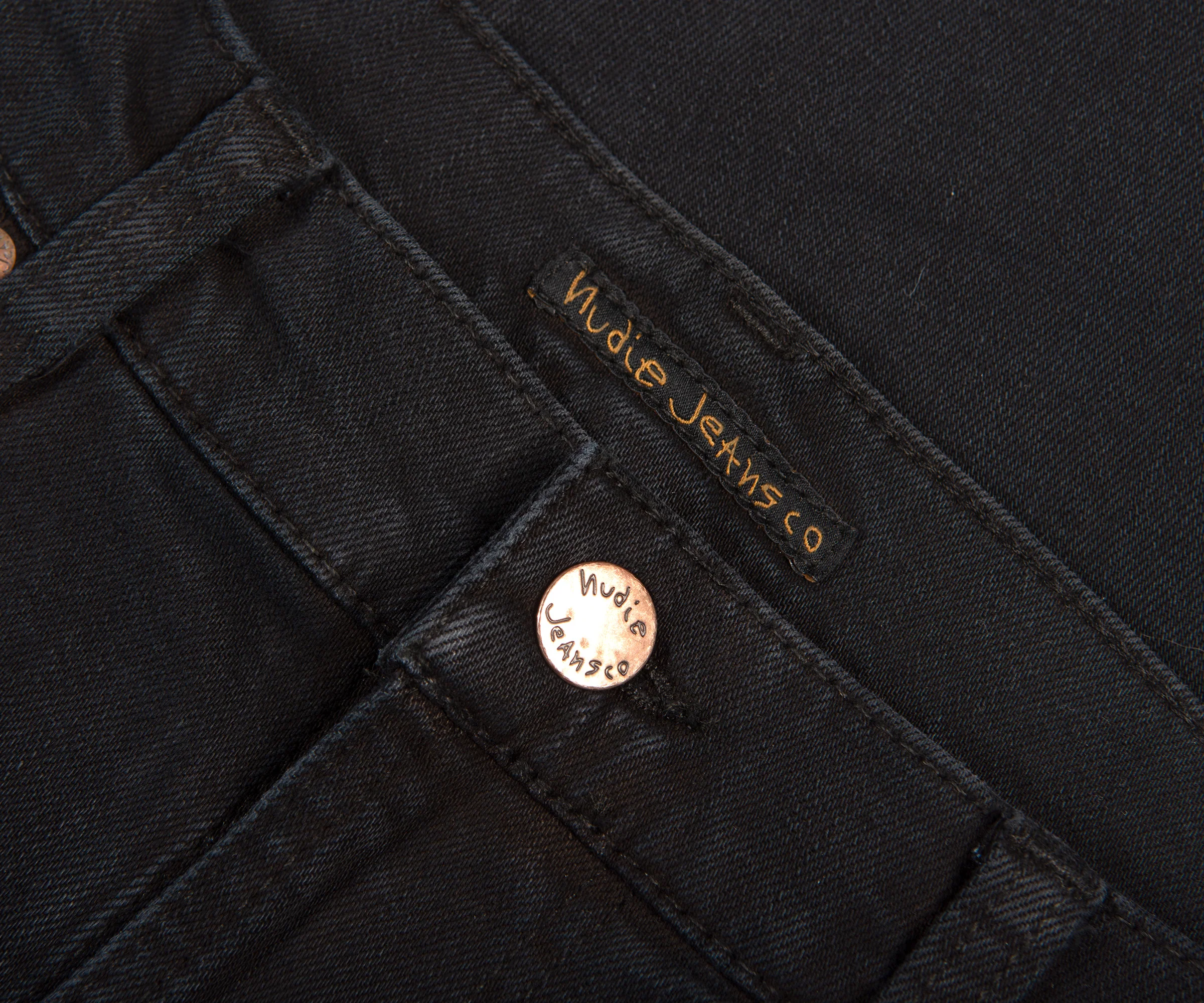 Nudie Lean Dean Jeans Black Skies - Image 3