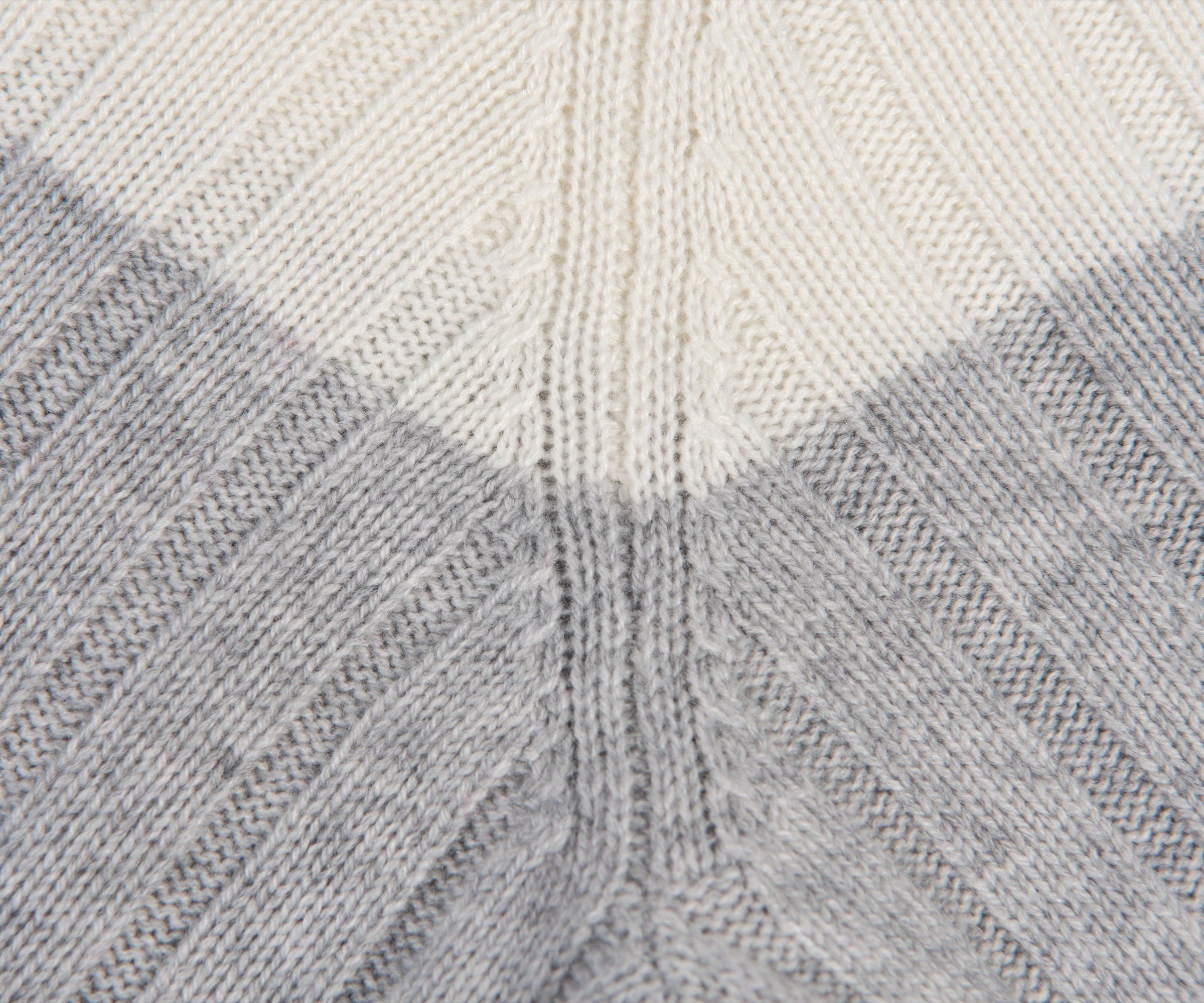BRUNELLO CUCINELLI 'Panelled' Cashmere Crewneck Knit Cream/White - Image 4