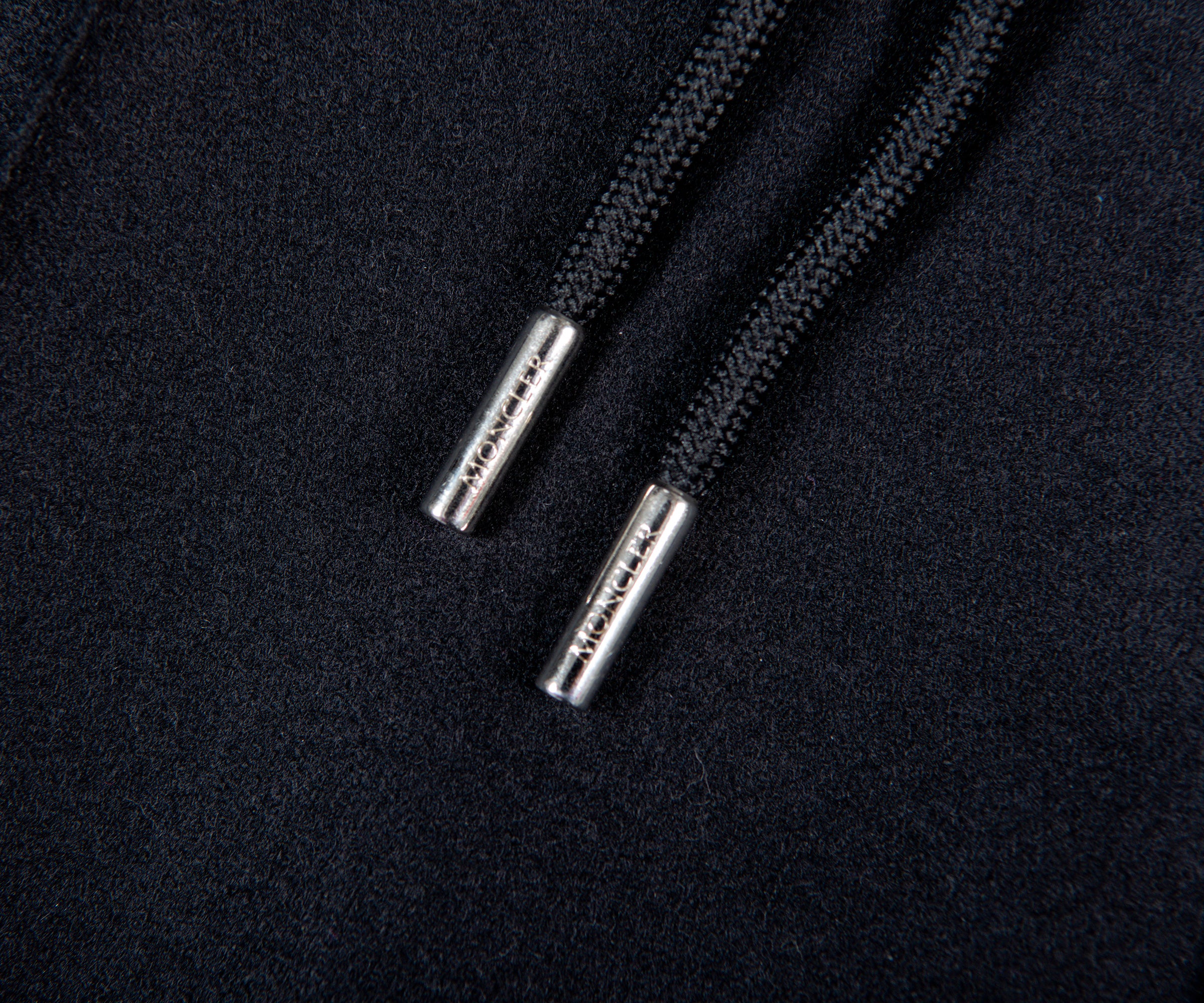 Moncler Metal Lettering Drawstring Trouser Black - Image 2