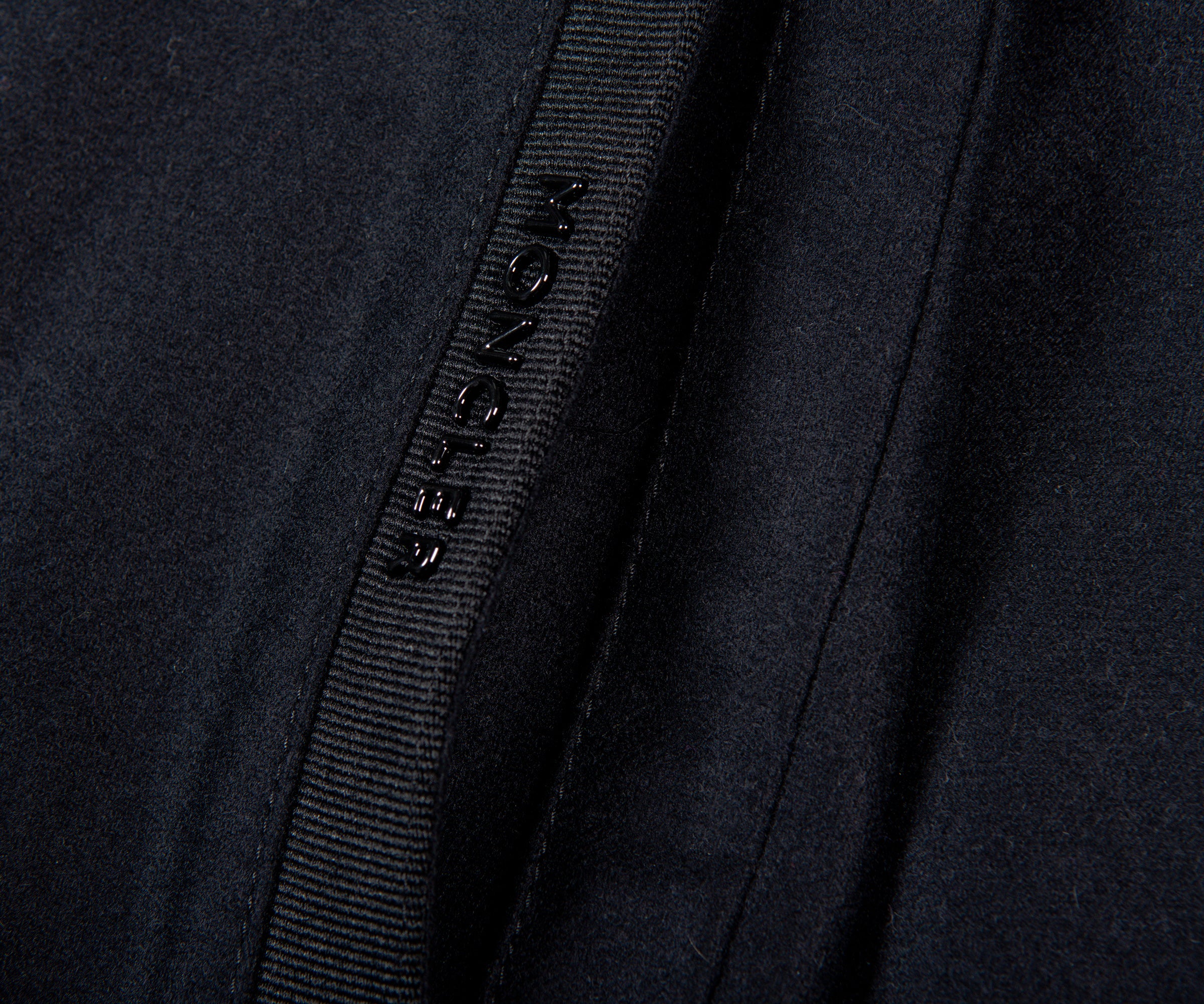 Moncler Metal Lettering Drawstring Trouser Black - Image 3