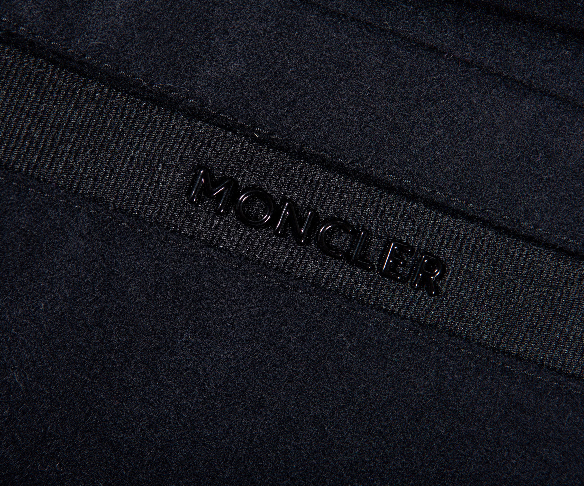 Moncler Metal Lettering Drawstring Trouser Black - Image 5