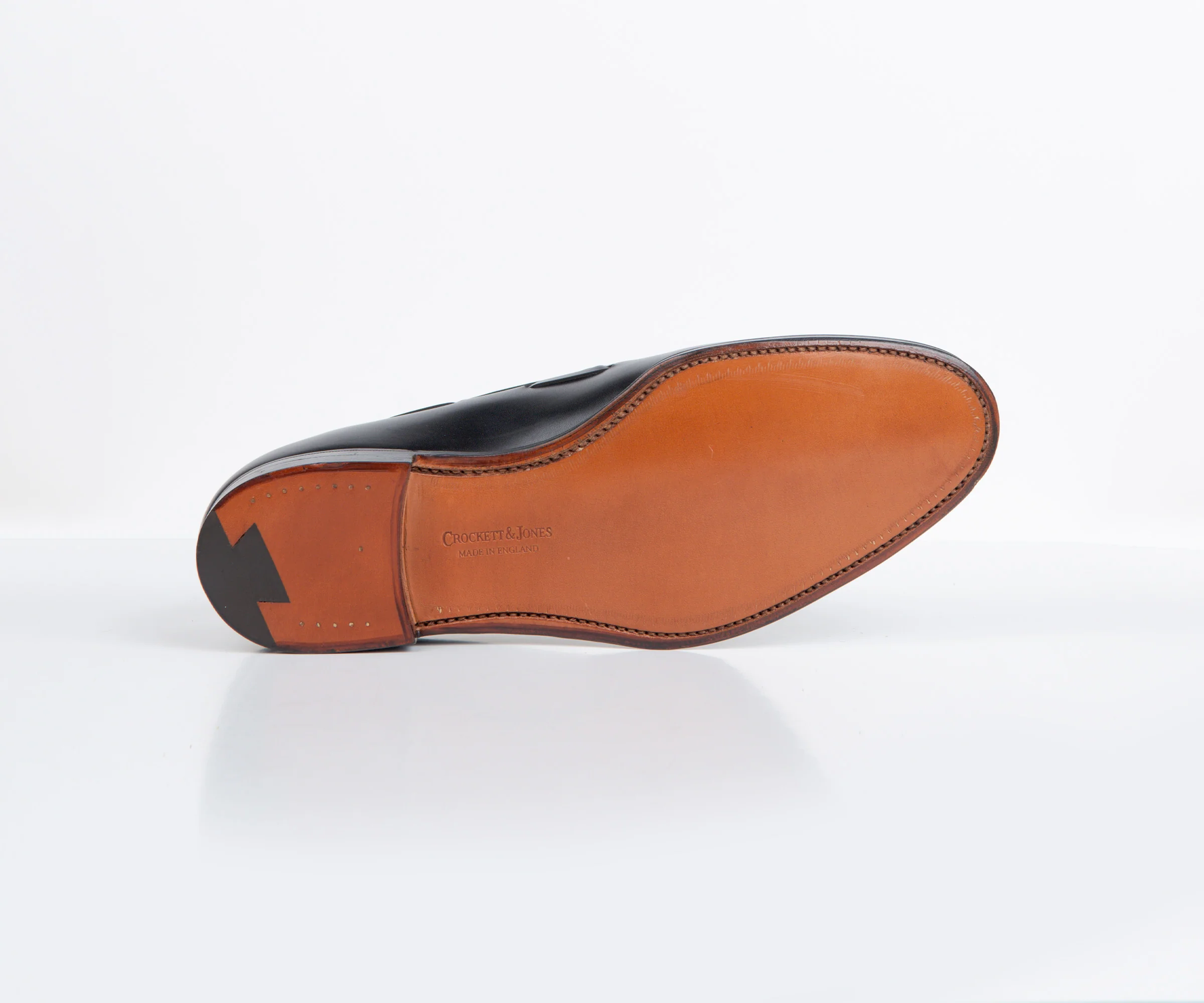 Crockett & Jones Cavendish Burnished Calf Leather Loafers Black - Image 4