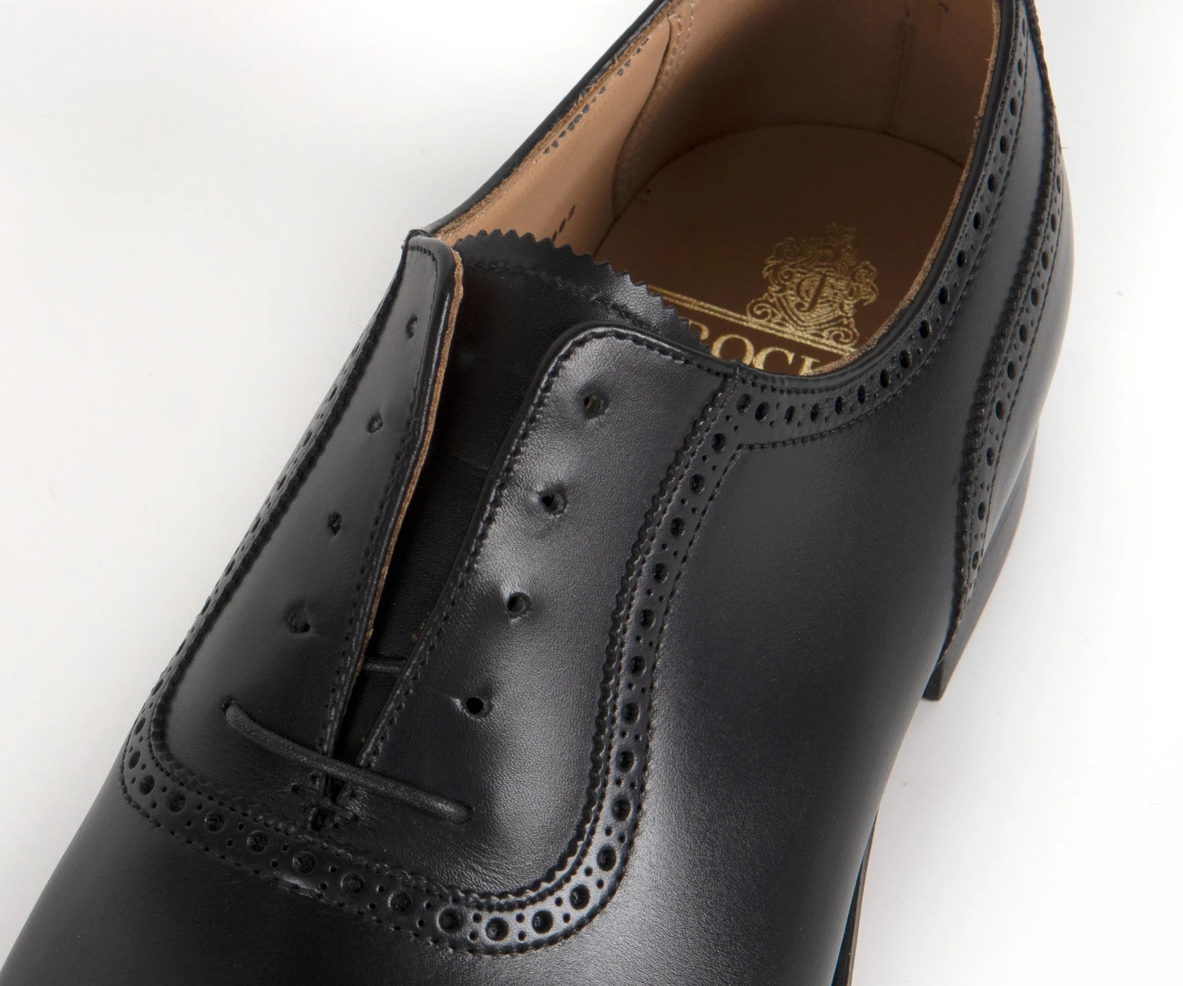 Crockett & Jones Westbourne Punched Toe cap Shoe Black - Image 6