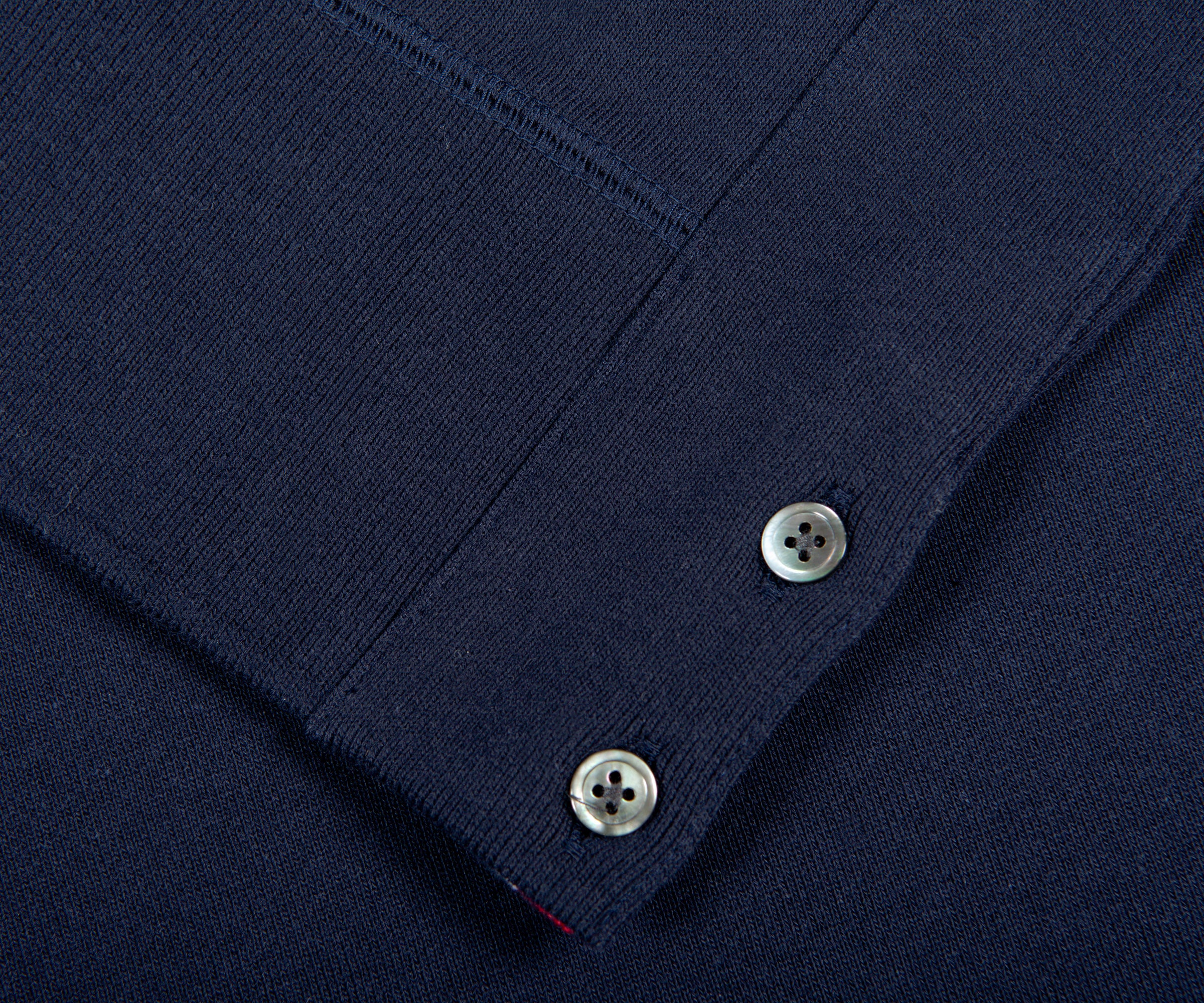 Thom Browne LOOPBACK JERSEY KNIT 4-BAR CREW NECK SWEATSHIRT NAVY - Image 8