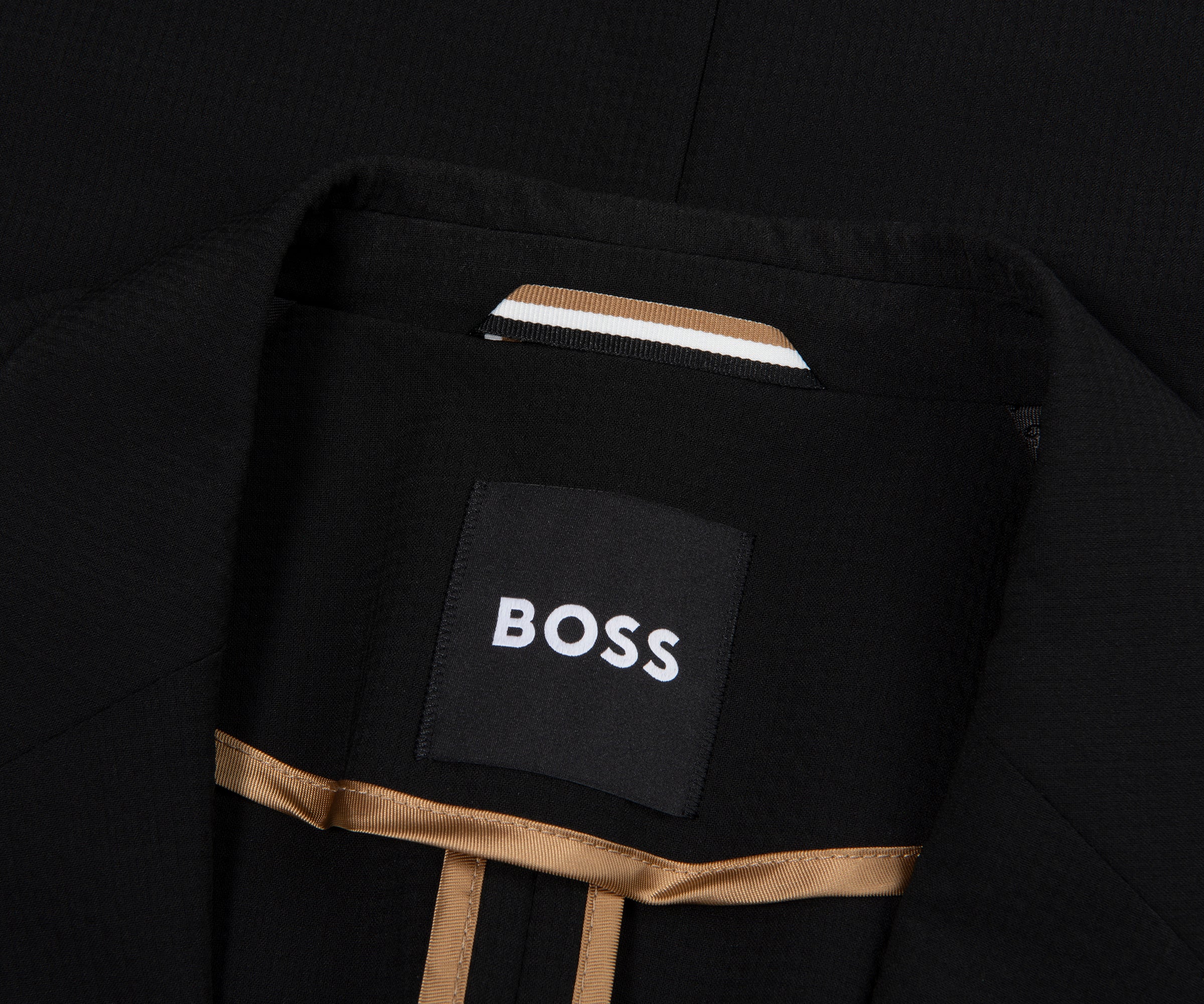 BOSS C-Hanry Slim Fit Check Suit Black - Image 2