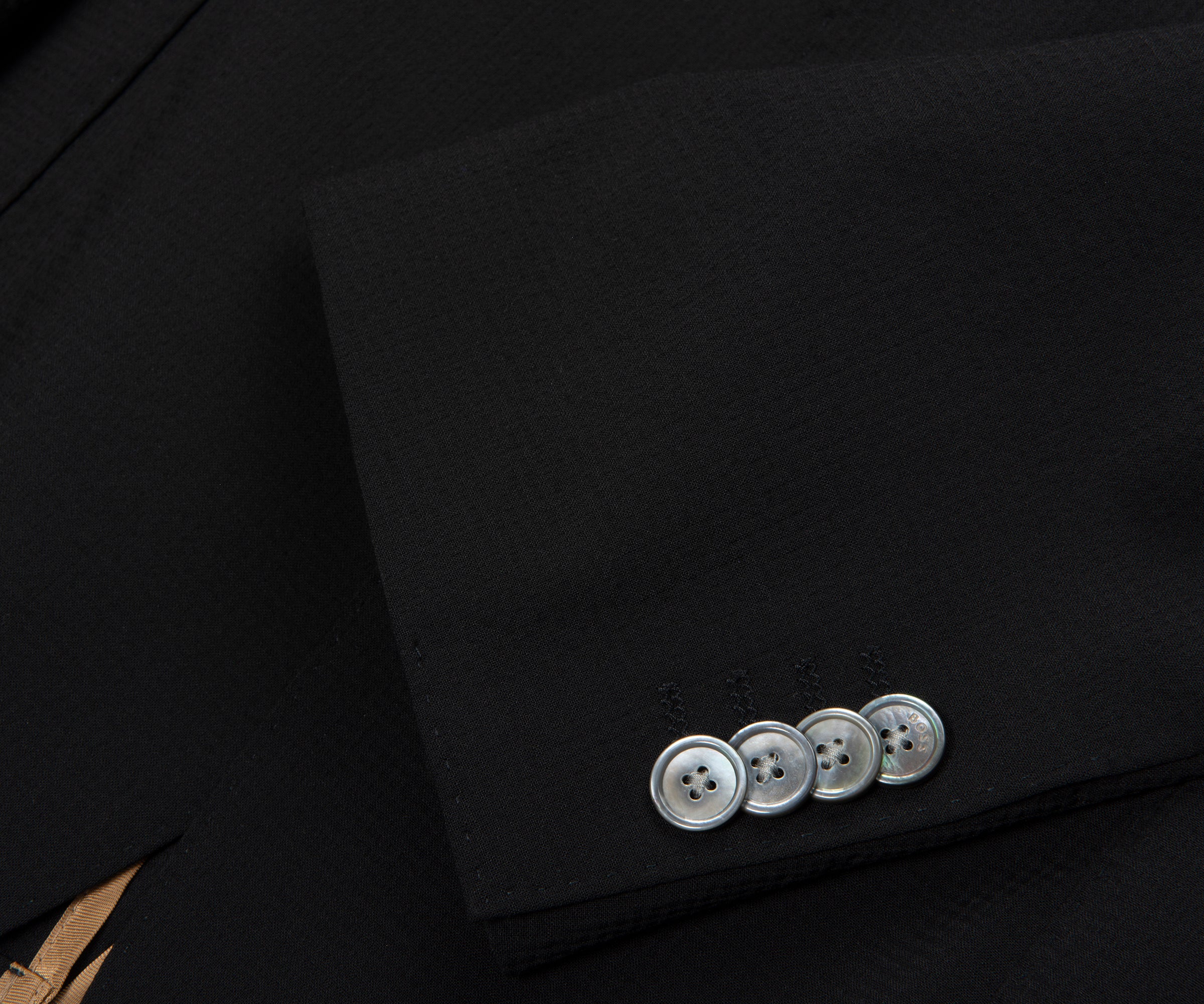 BOSS C-Hanry Slim Fit Check Suit Black - Image 5