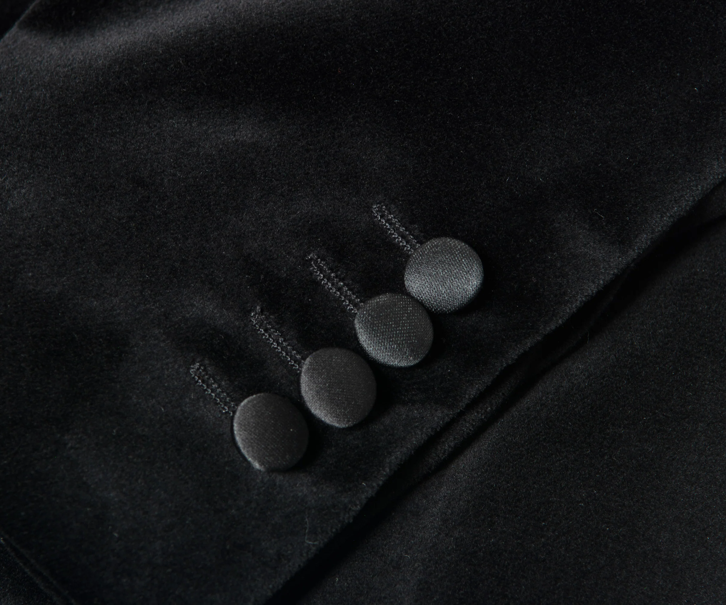 Canali Velvet Single Button Dinner Jacket Black - Image 3