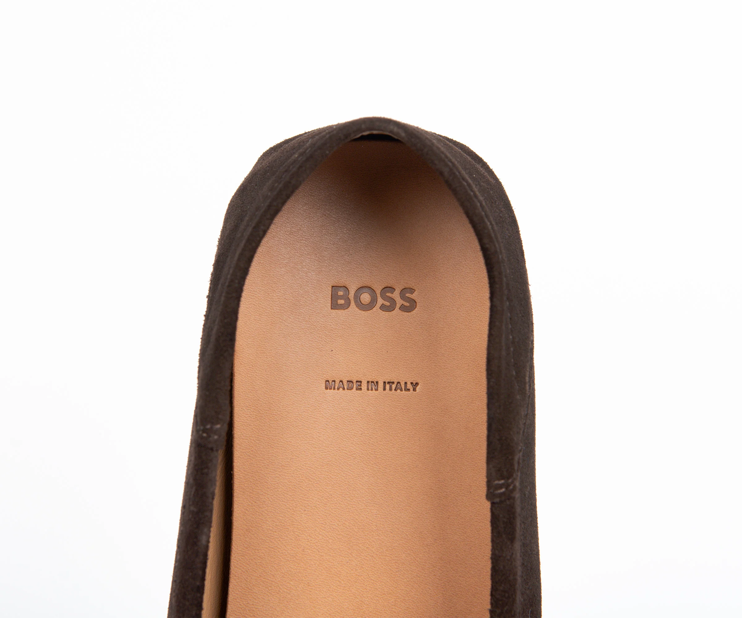BOSS Driver Moccasins Suede Loafer Dark Brown - Image 3