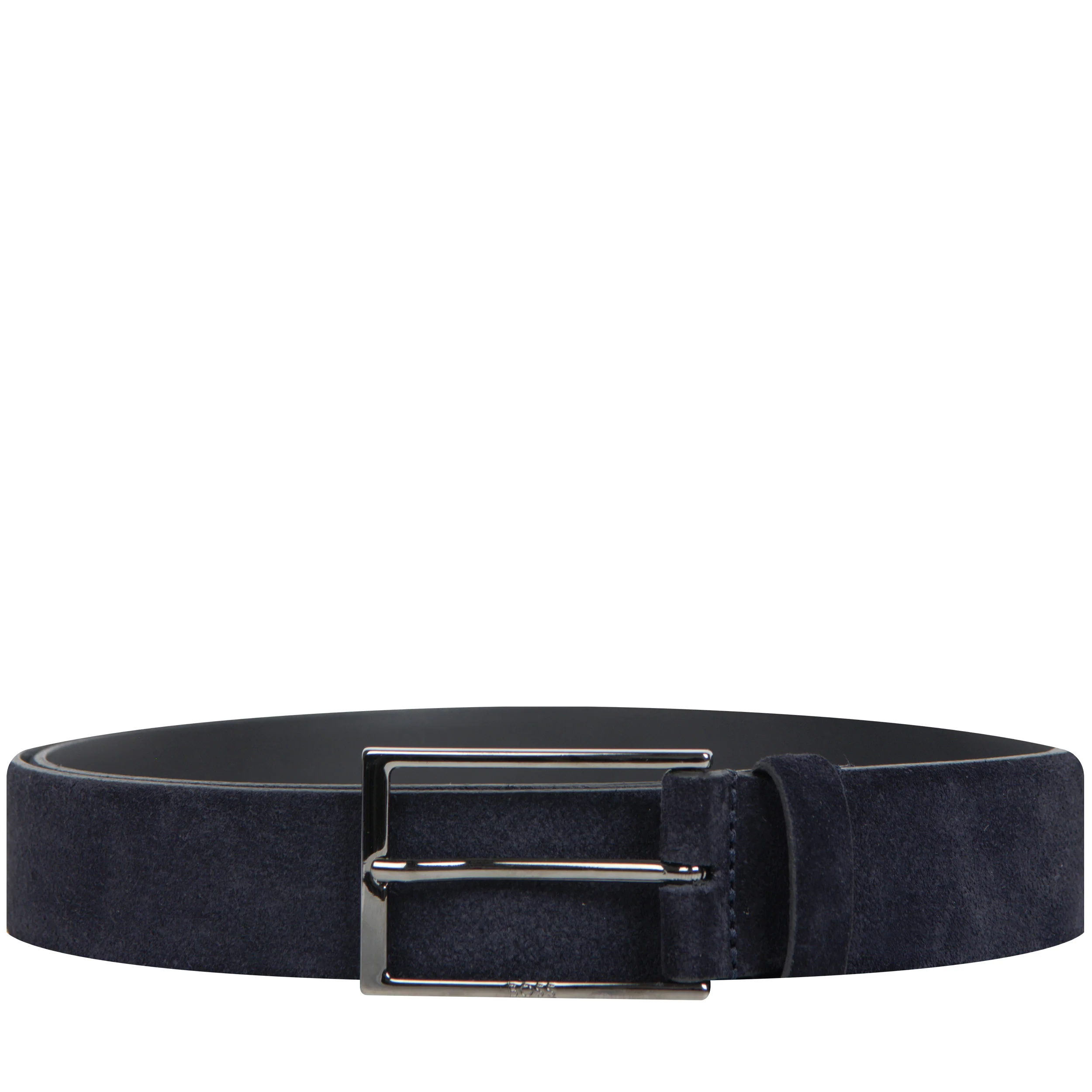 HUGO BOSS Calindo Suede Belt Dark Blue
