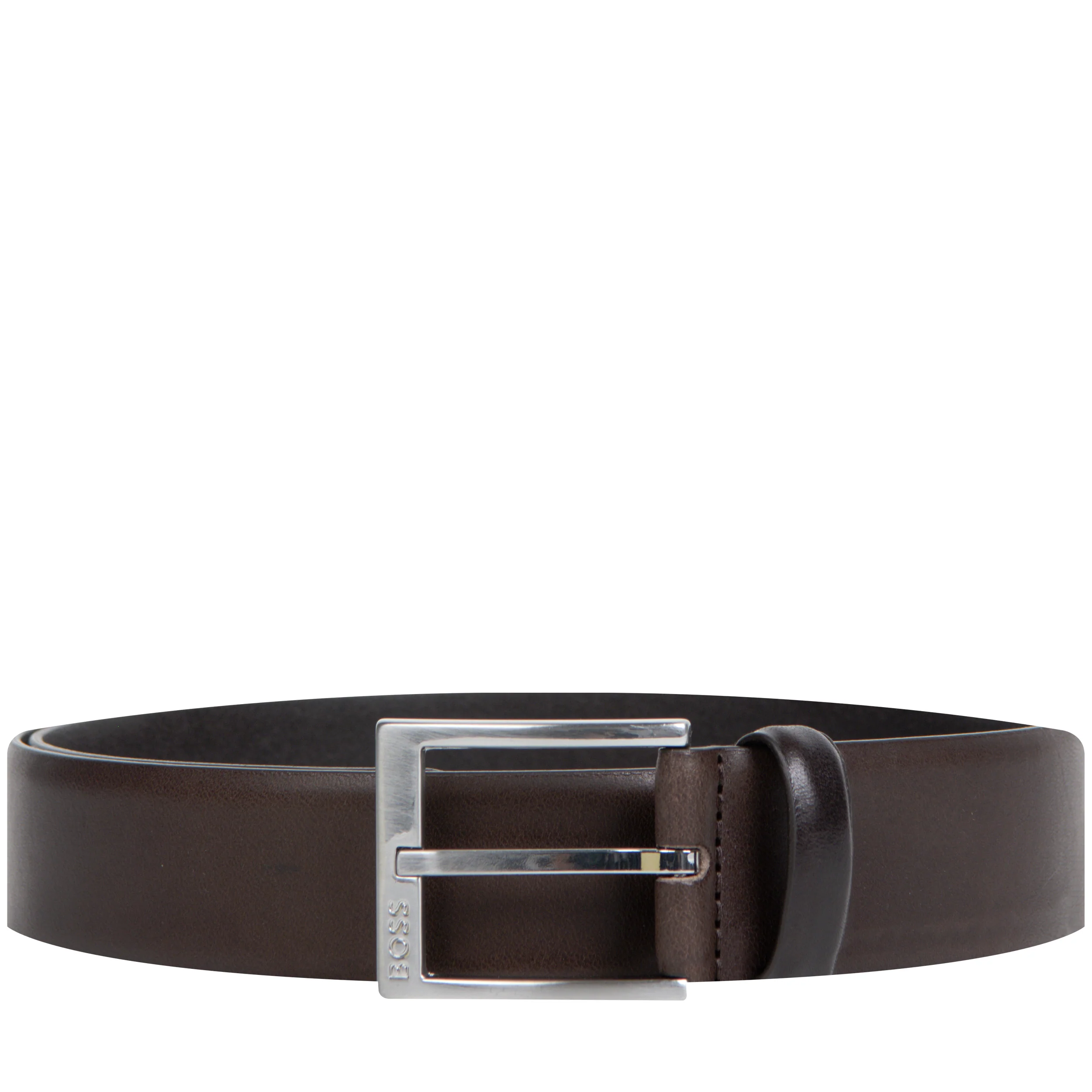 HUGO BOSS Erron Leather Belt Dark Brown