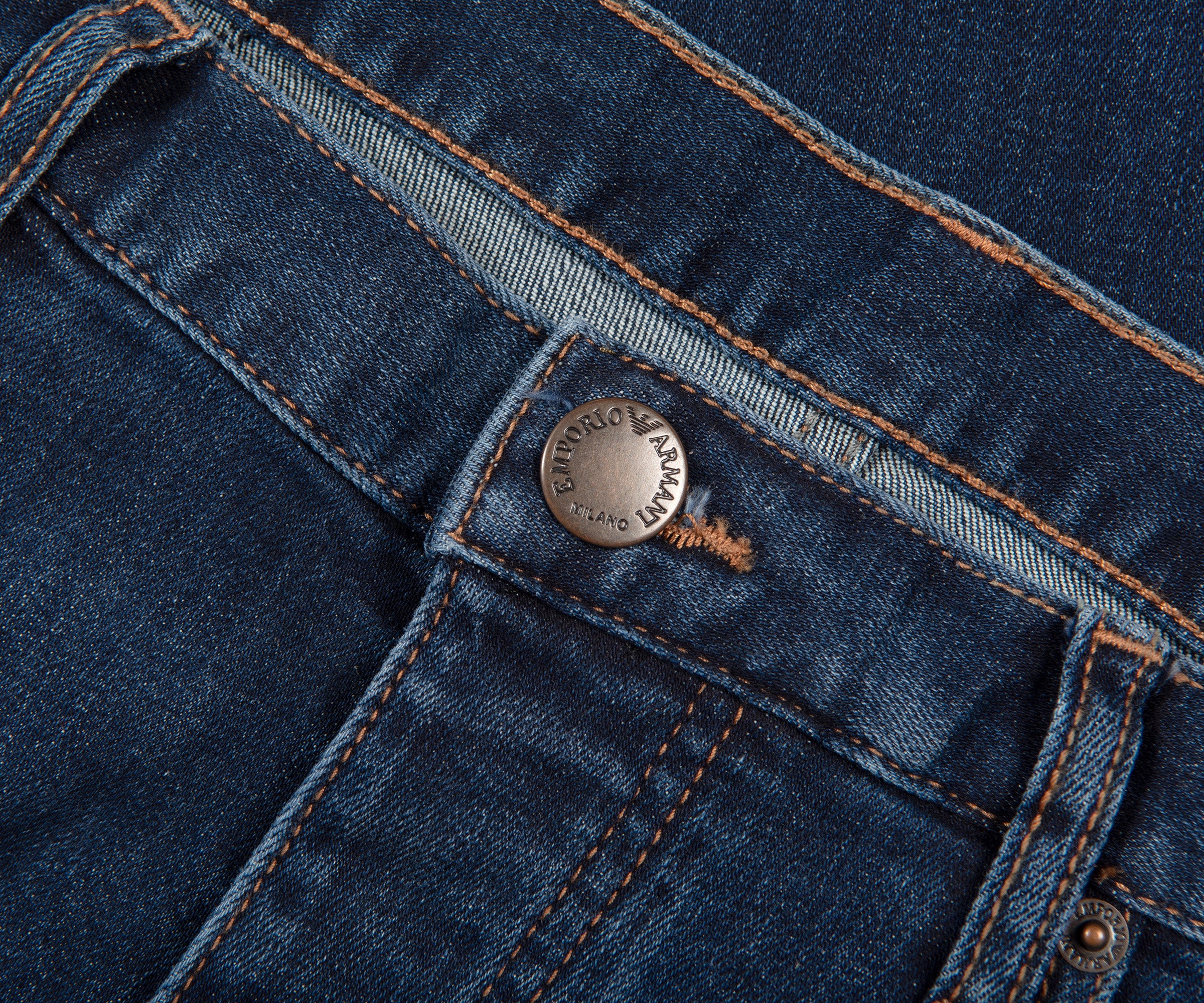 Emporio Armani J21 Regular Fit Jeans Denim Blue - Image 2