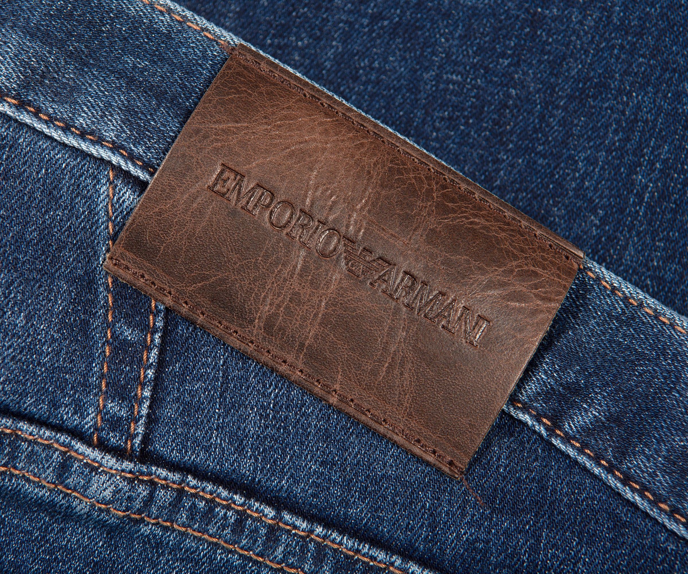 Emporio Armani J21 Regular Fit Jeans Denim Blue - Image 3