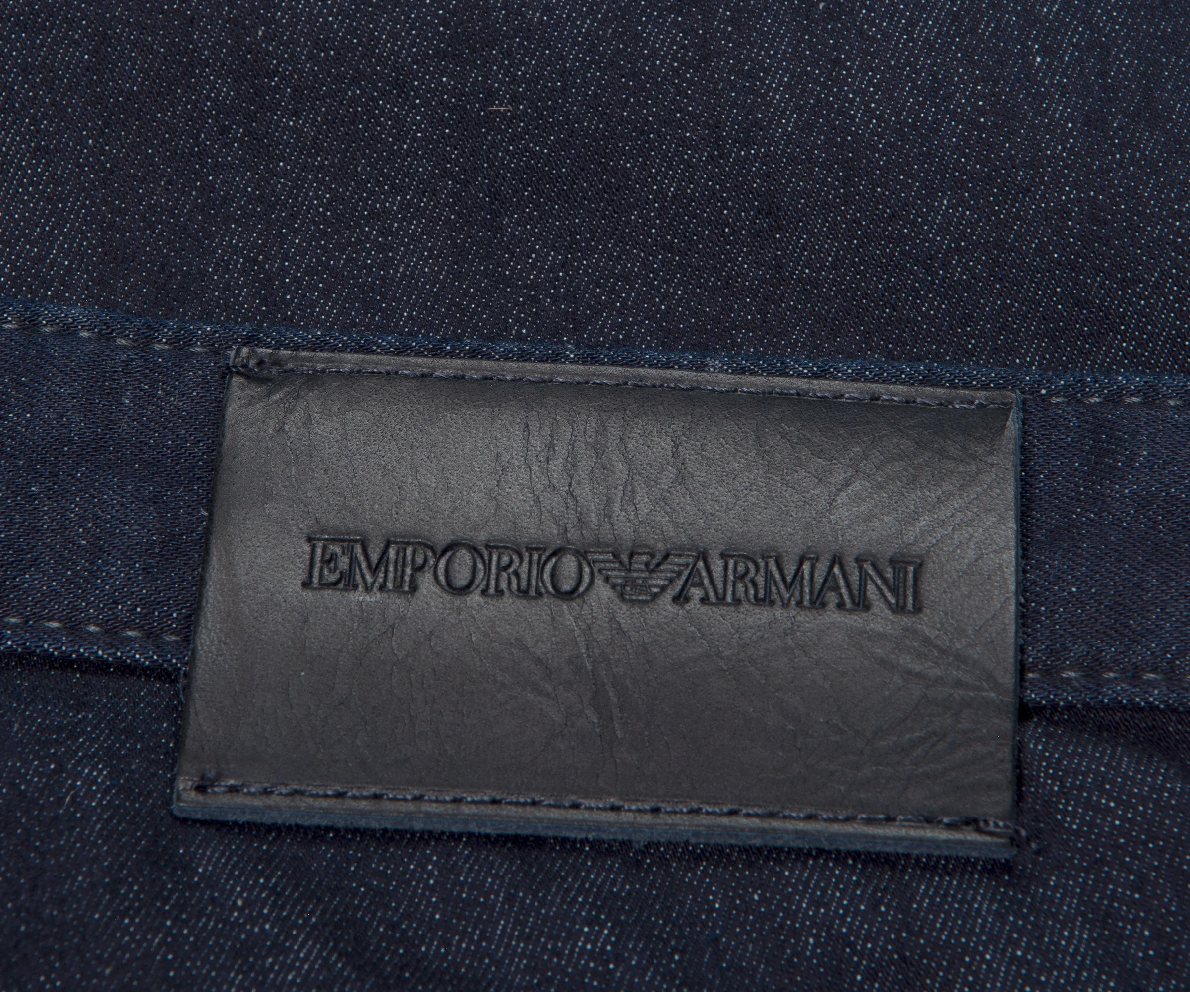 Emporio Armani J06 Slim Fit Denim Jeans Dark Indigo - Image 4