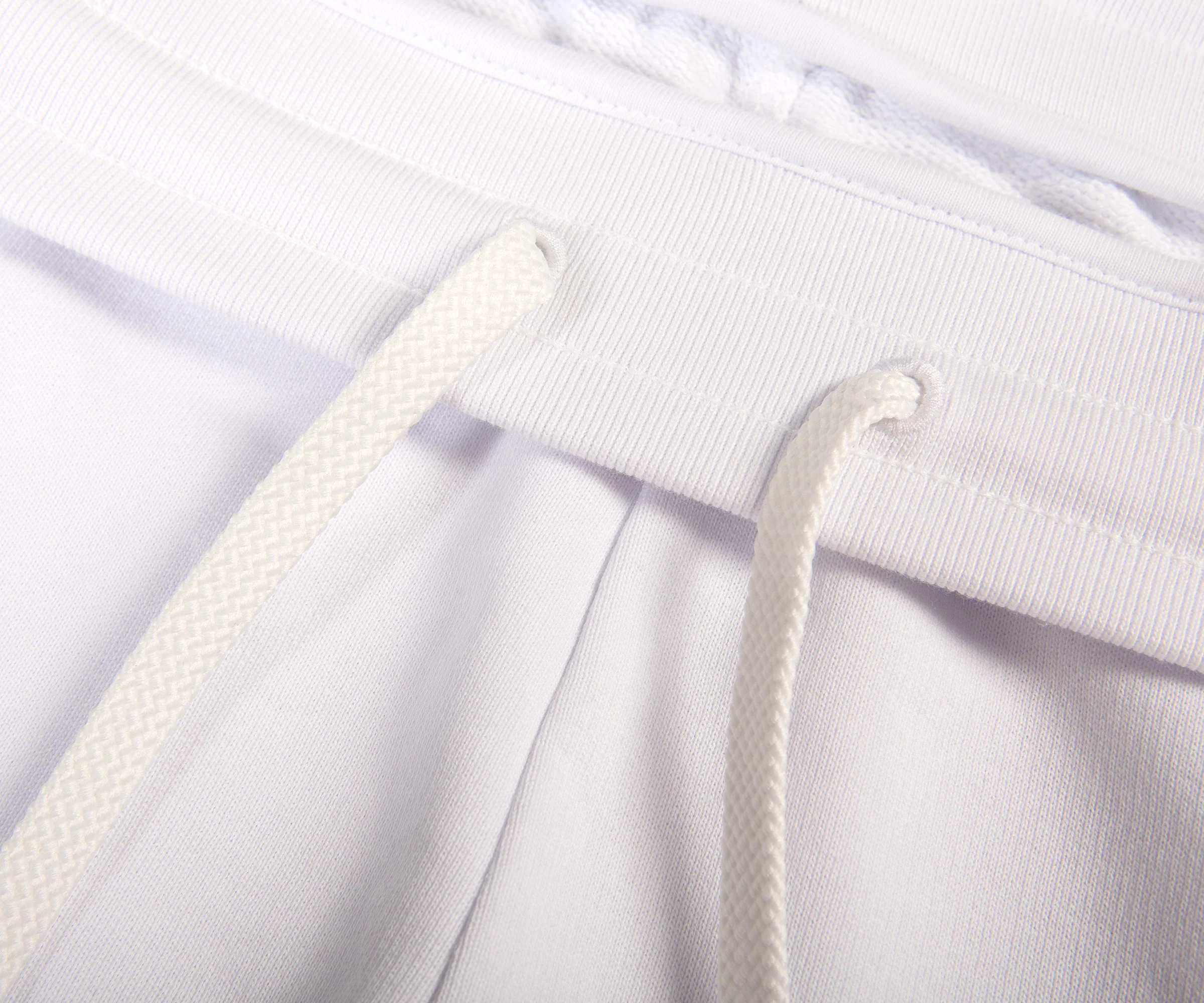 Moncler  Embroided Side Logo Joggers White - Image 3