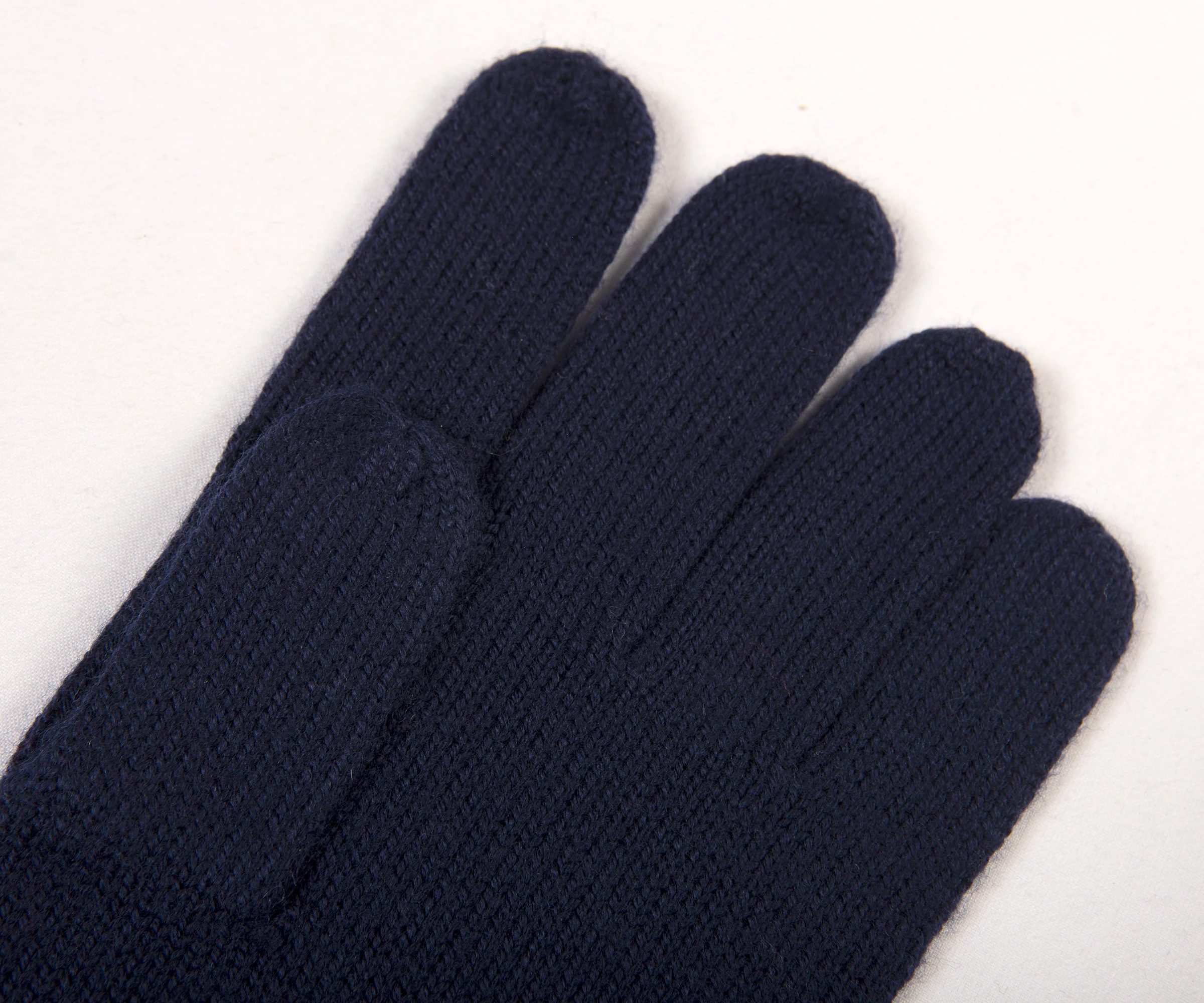 Ralph Lauren Classic Logo Wool Gloves Navy - Image 2