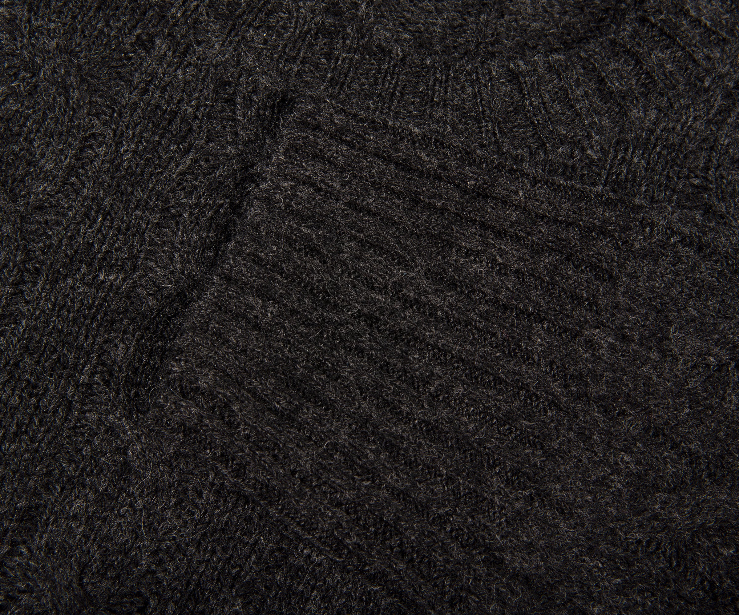 Ralph Lauren Classic Logo Crew Cable Knit Dark Granite Heather - Image 3
