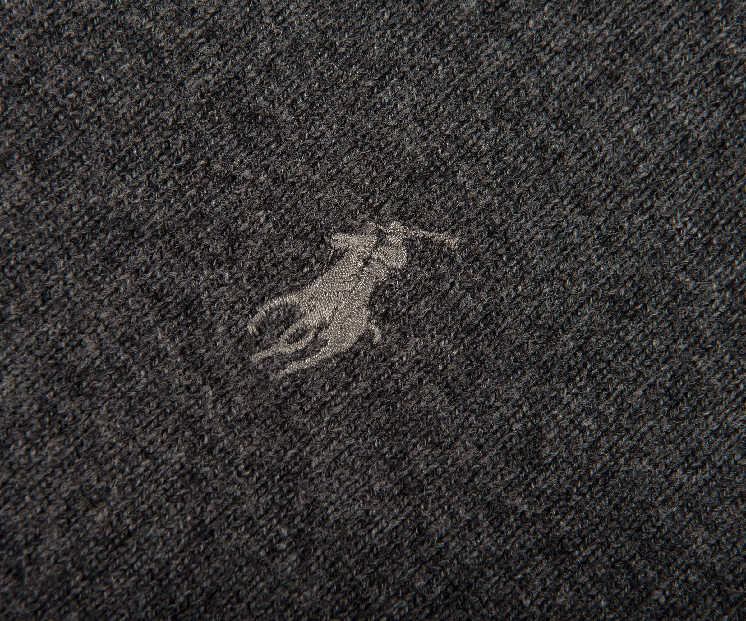 Ralph Lauren Classic Logo Crewneck Knit Dark Charcoal Heather - Image 3