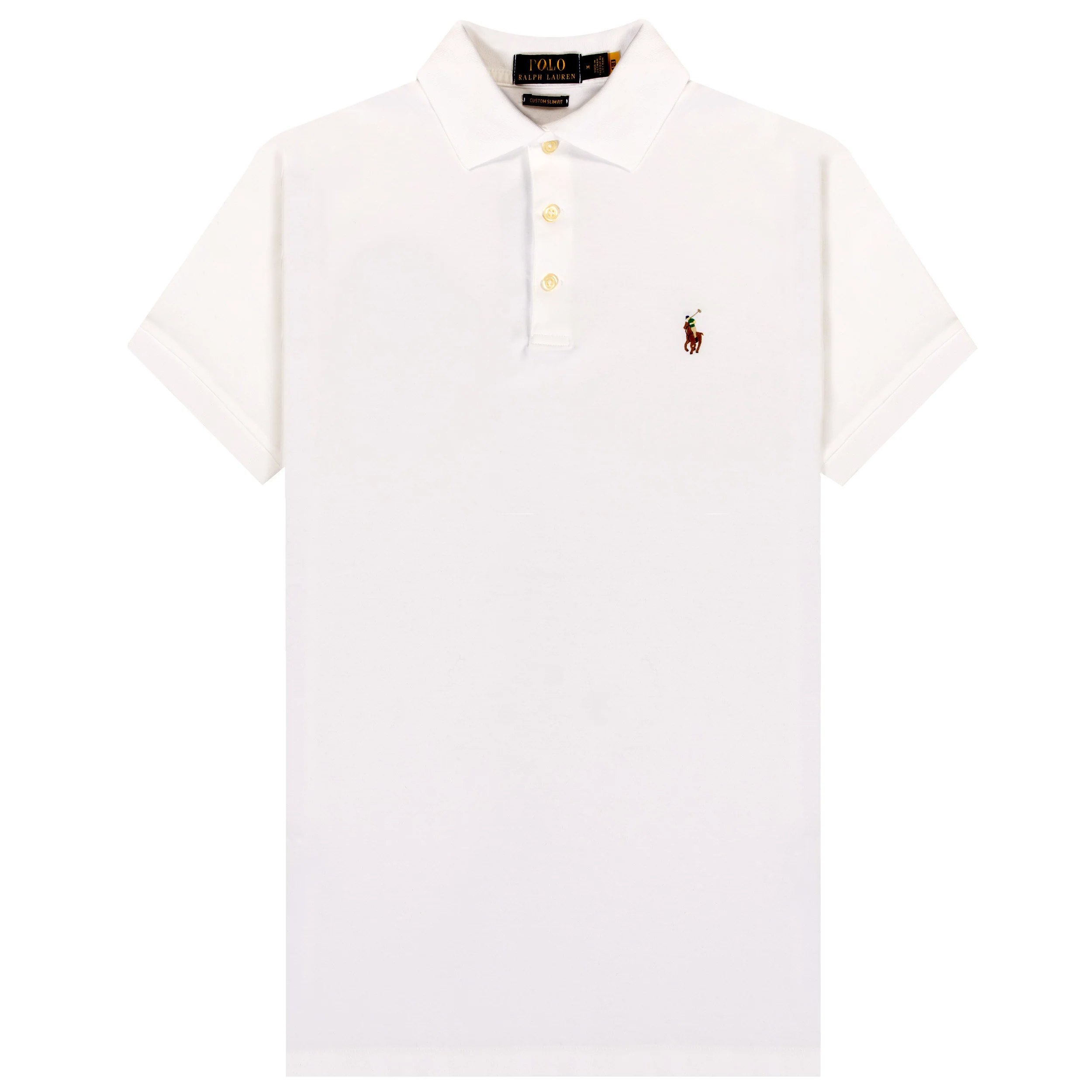 Ralph Lauren Custom Slim Fit Soft Touch Polo White
