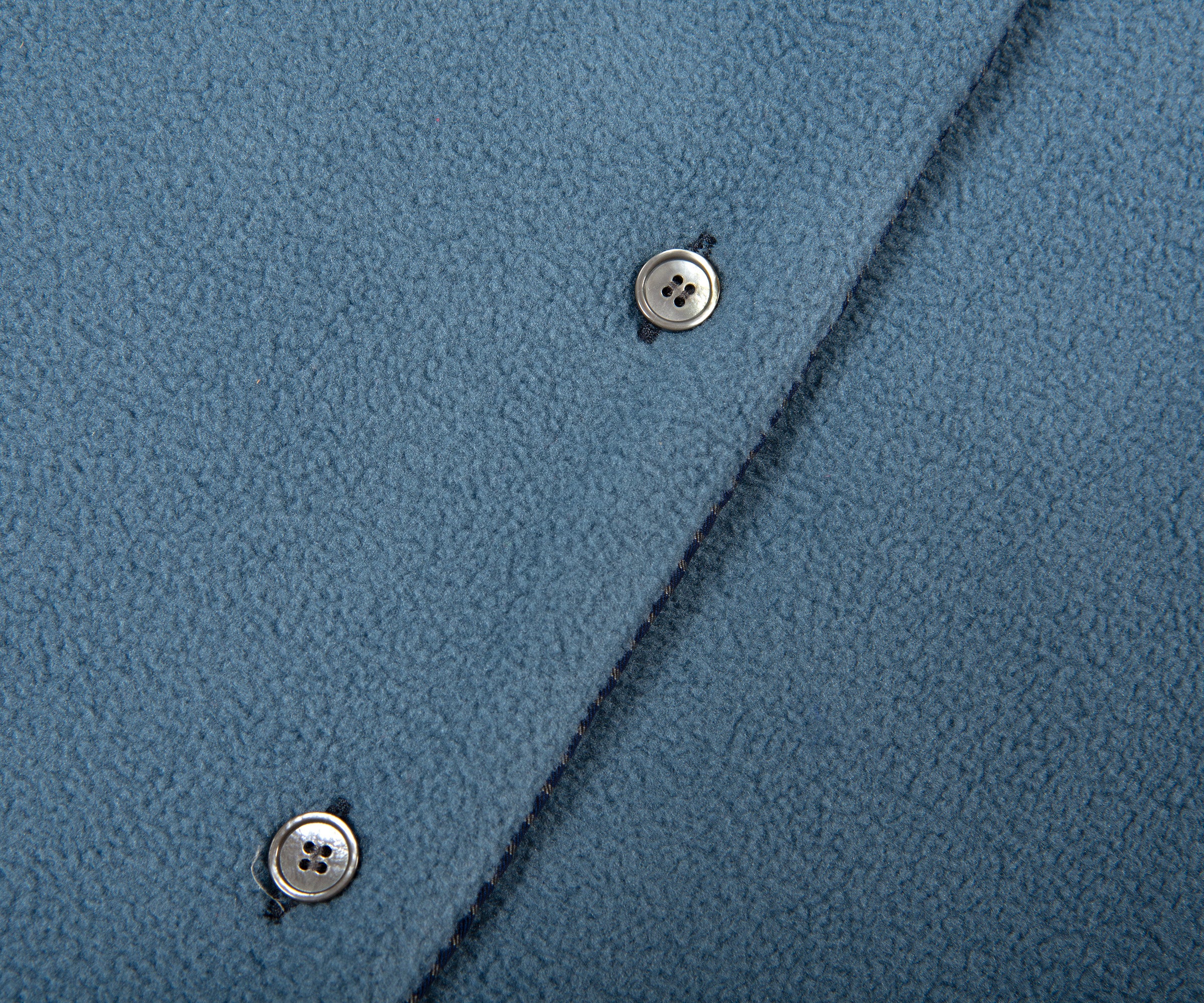 Acne Studios Check Reversible Fleece Jacket Dark Blue - Image 7