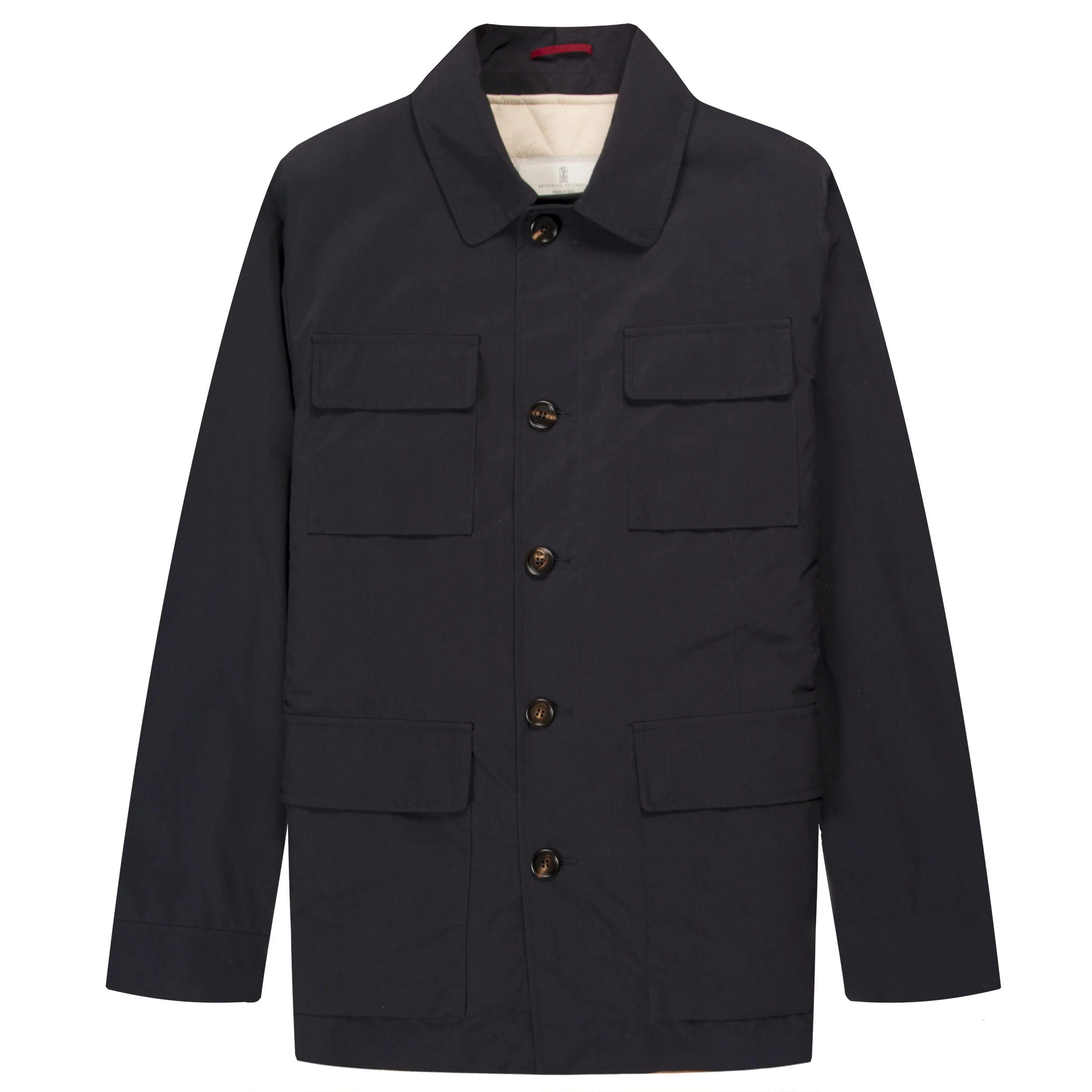Brunello Cucinelli Field Jacket Overshirt Navy