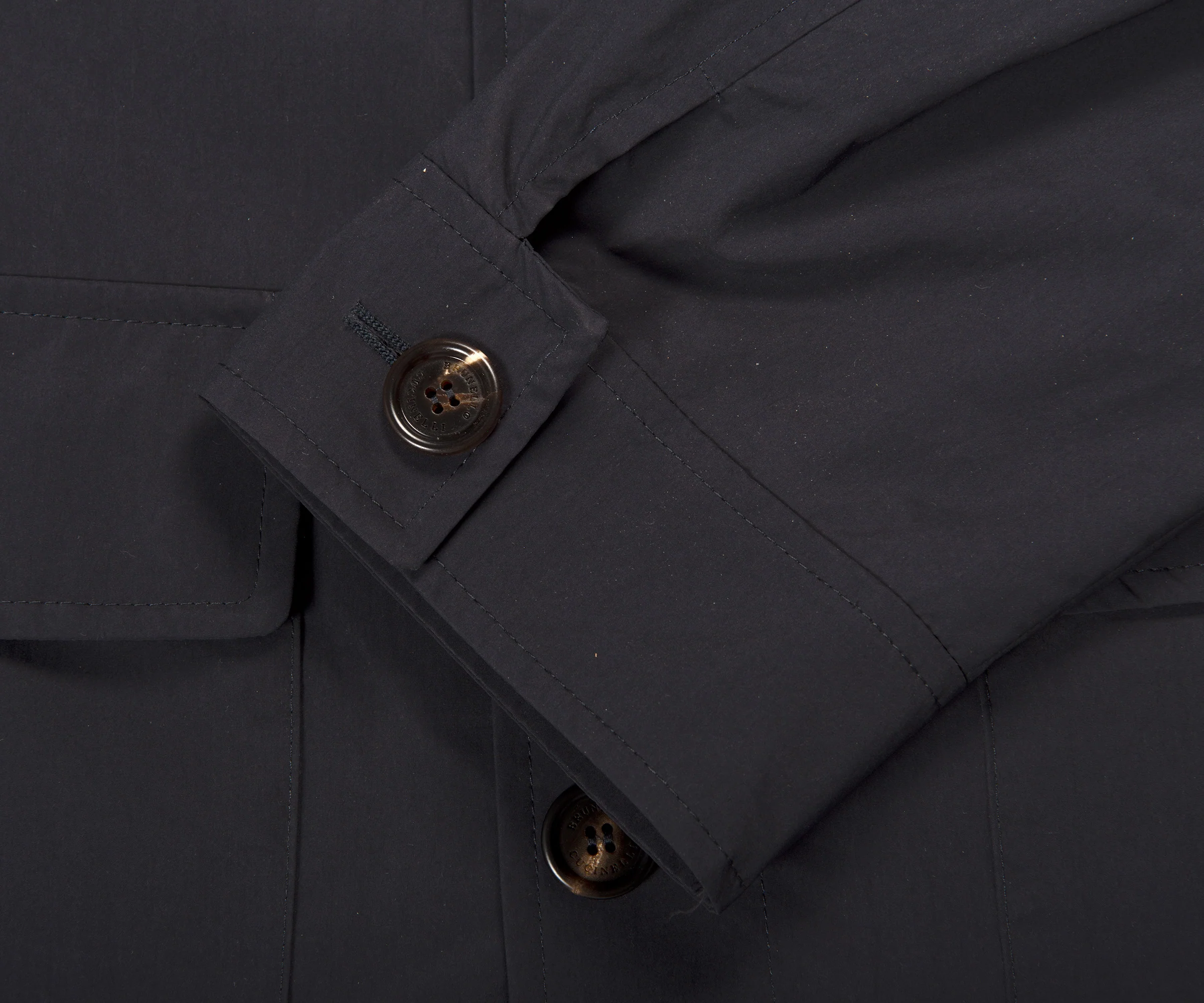 Brunello Cucinelli Field Jacket Overshirt Navy - Image 3
