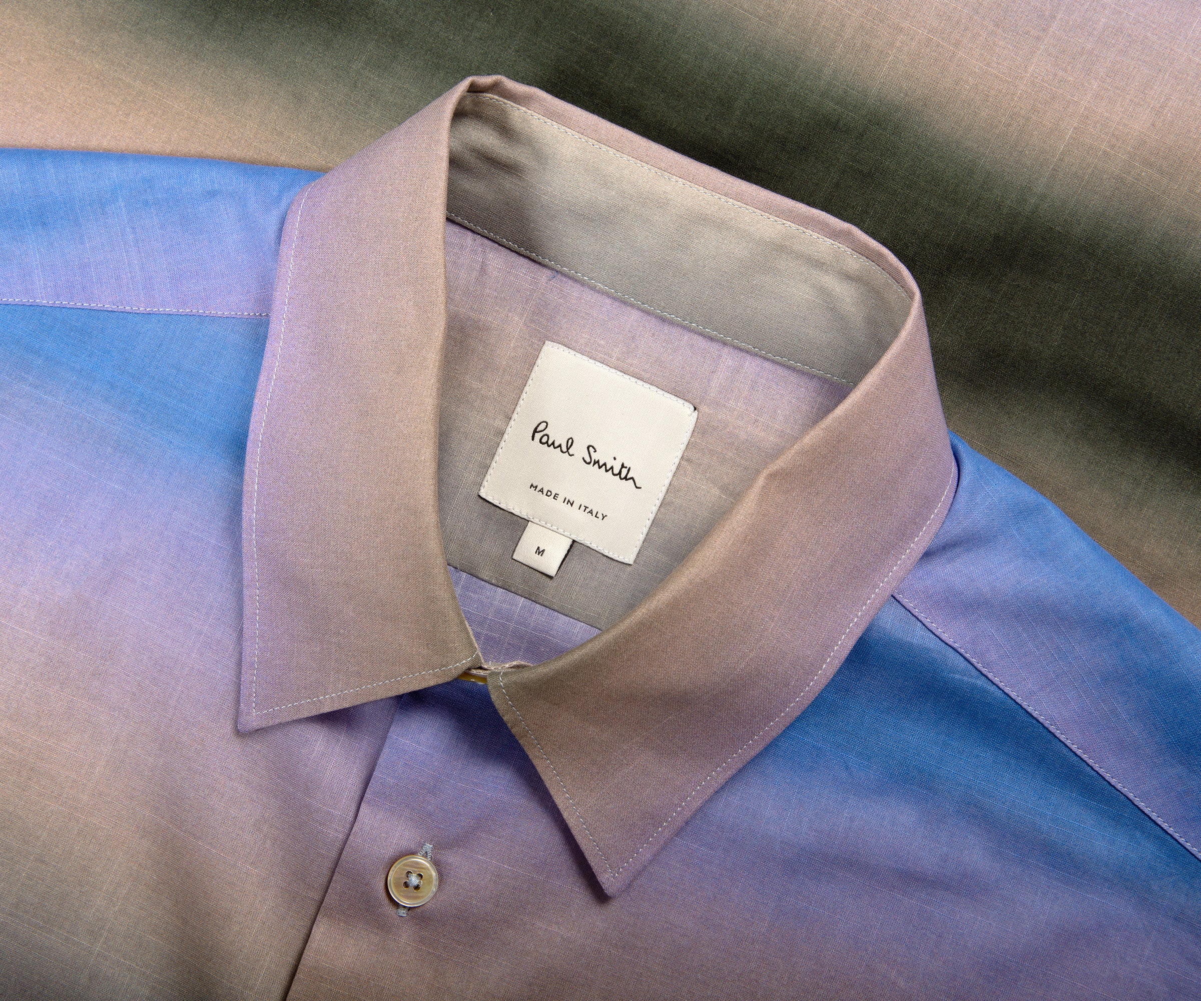 Paul Smith Untitled Stripe LS Shirt Blue - Image 2