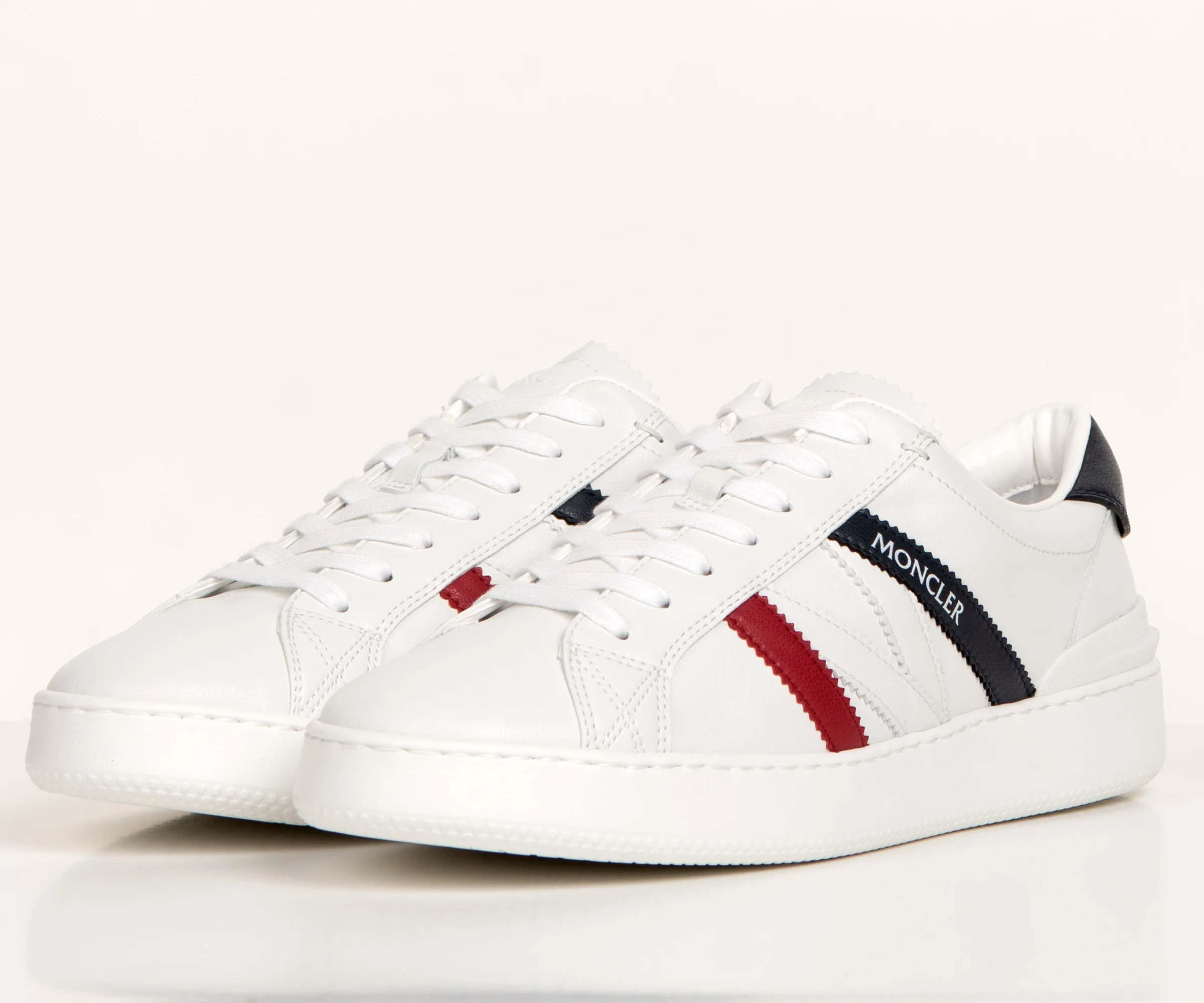 Moncler Monaco M Low Top Trainers White - Image 2