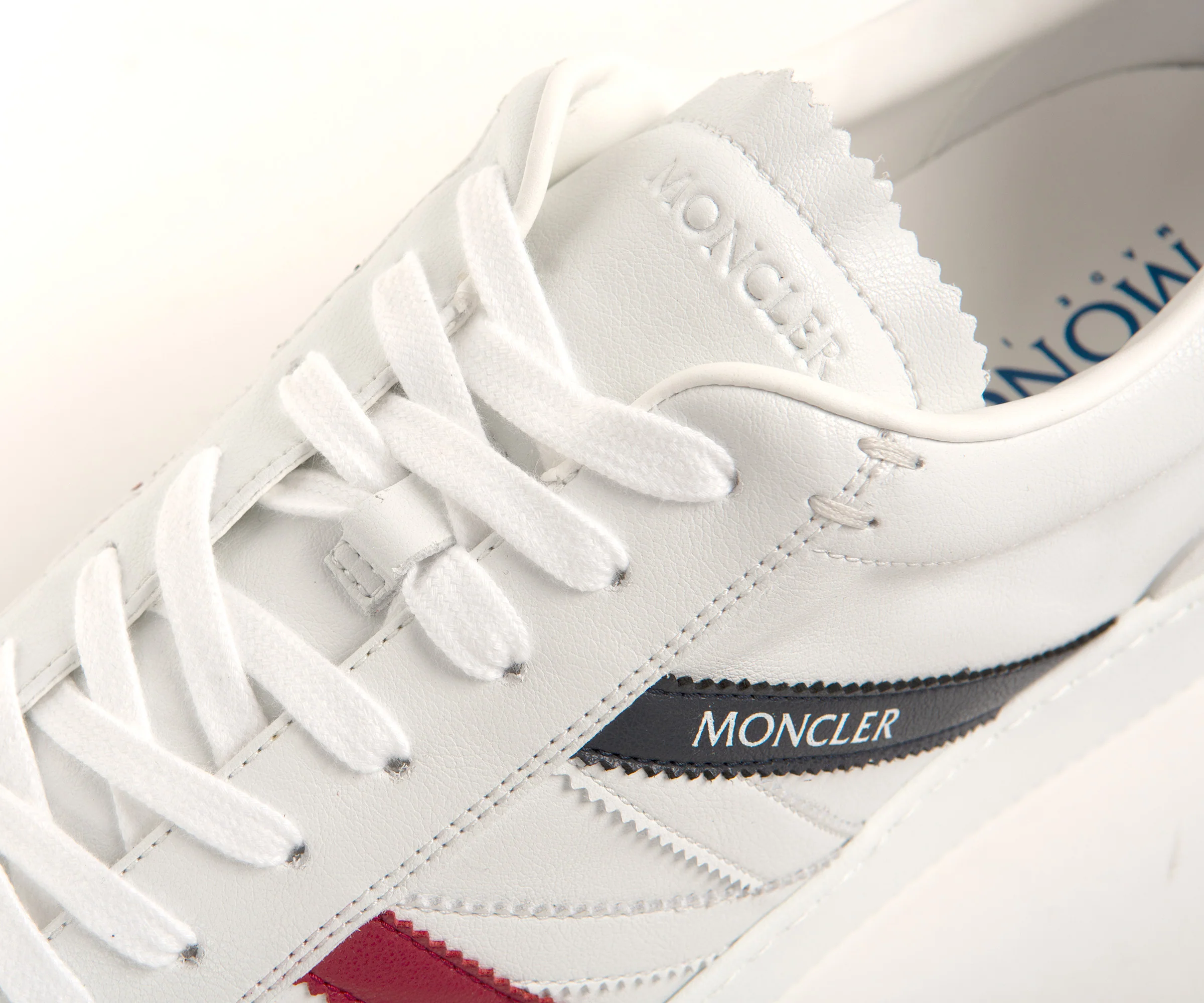 Moncler Monaco M Low Top Trainers White - Image 7
