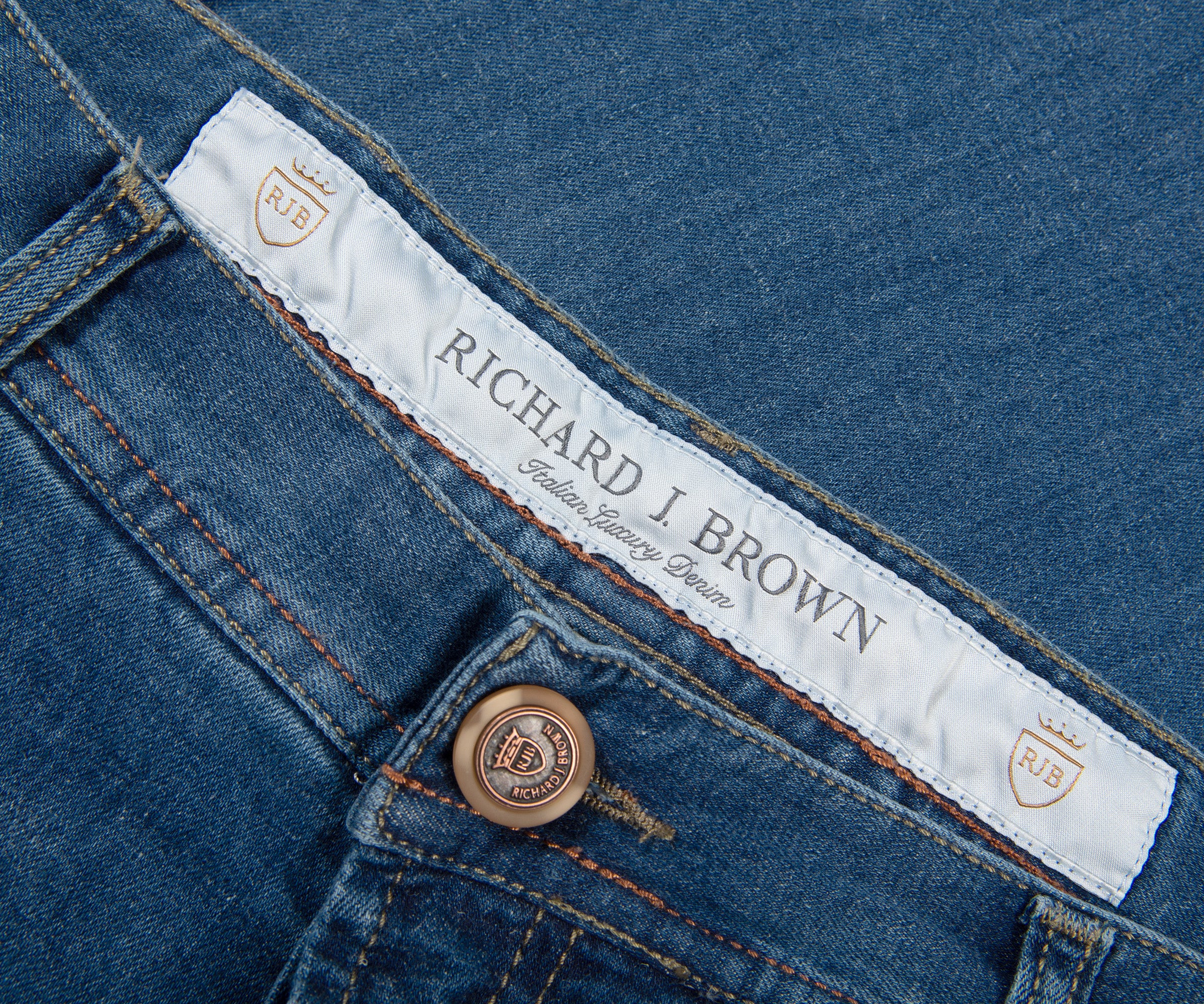 Richard J. Brown Tokyo Island Paradise Jeans Mid Wash - Image 2