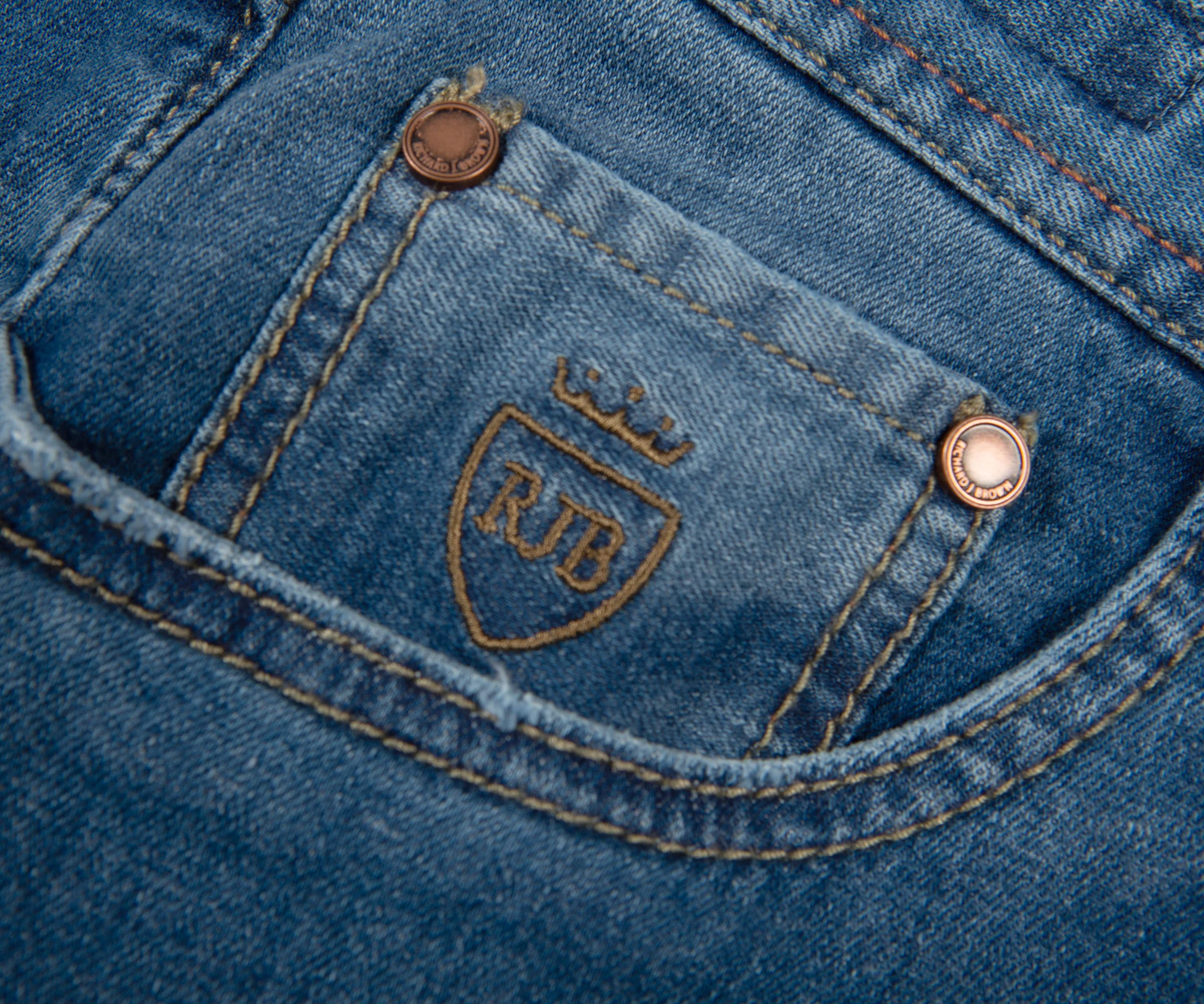 Richard J. Brown Tokyo Island Paradise Jeans Mid Wash - Image 3