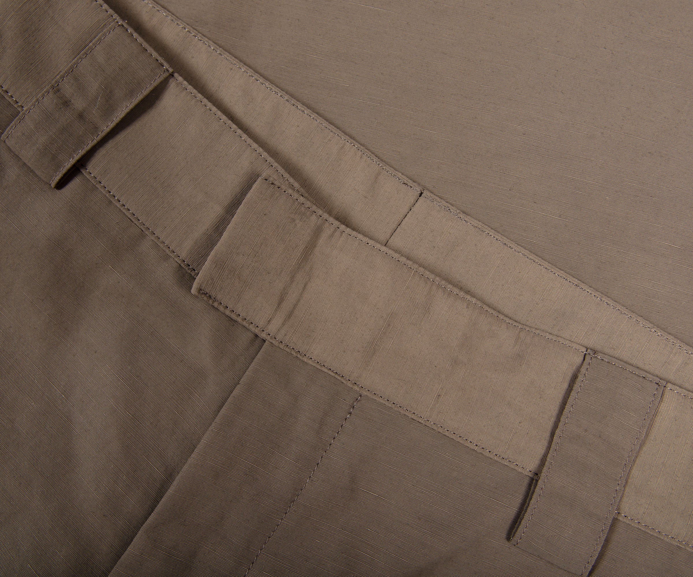 Paul Smith Cotton And Linen Blend Trousers Military Green - Image 2