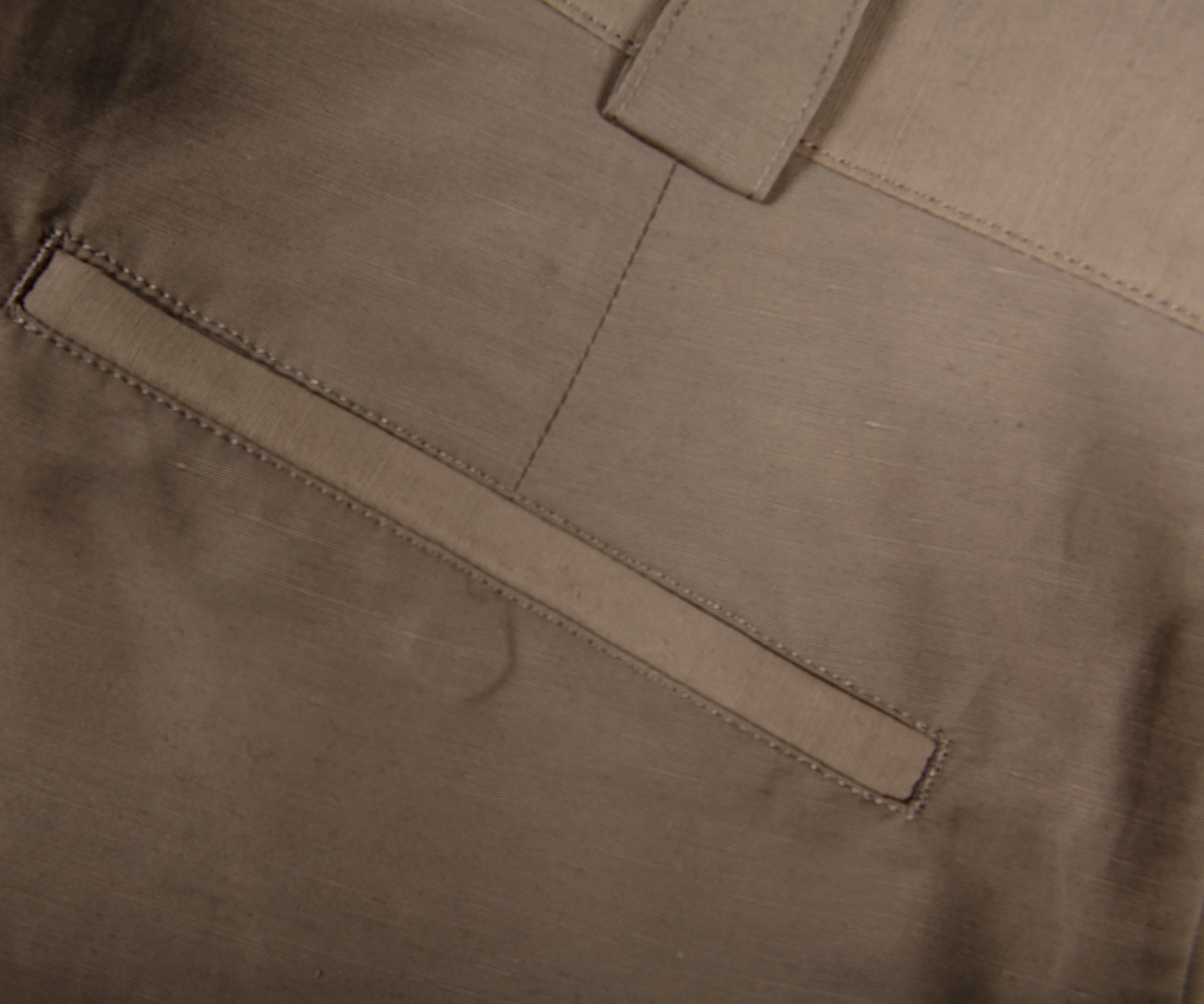 Paul Smith Cotton And Linen Blend Trousers Military Green - Image 3