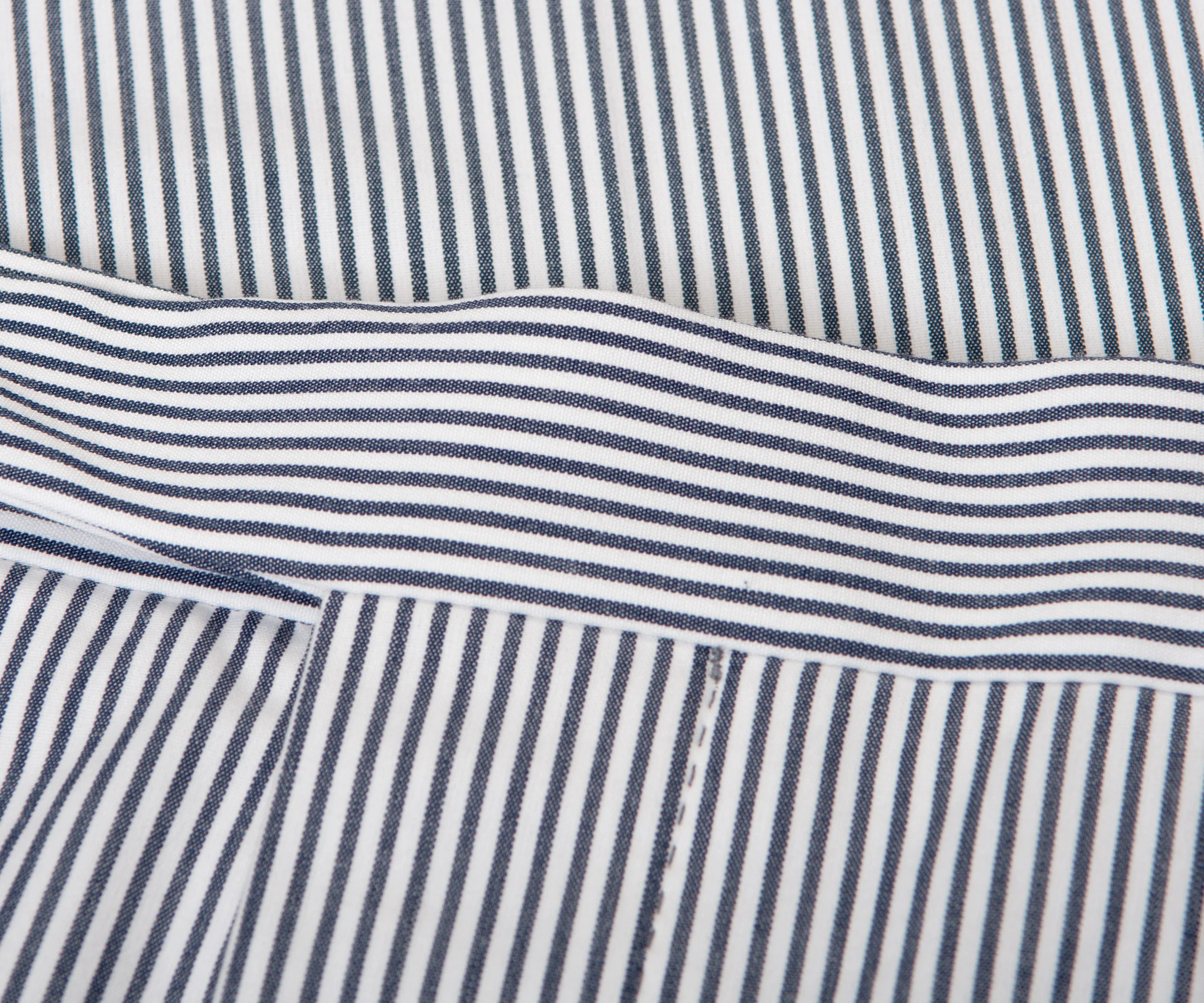 BRUNELLO CUCINELLI Striped Comfort Cotton Suit Blue - Image 4