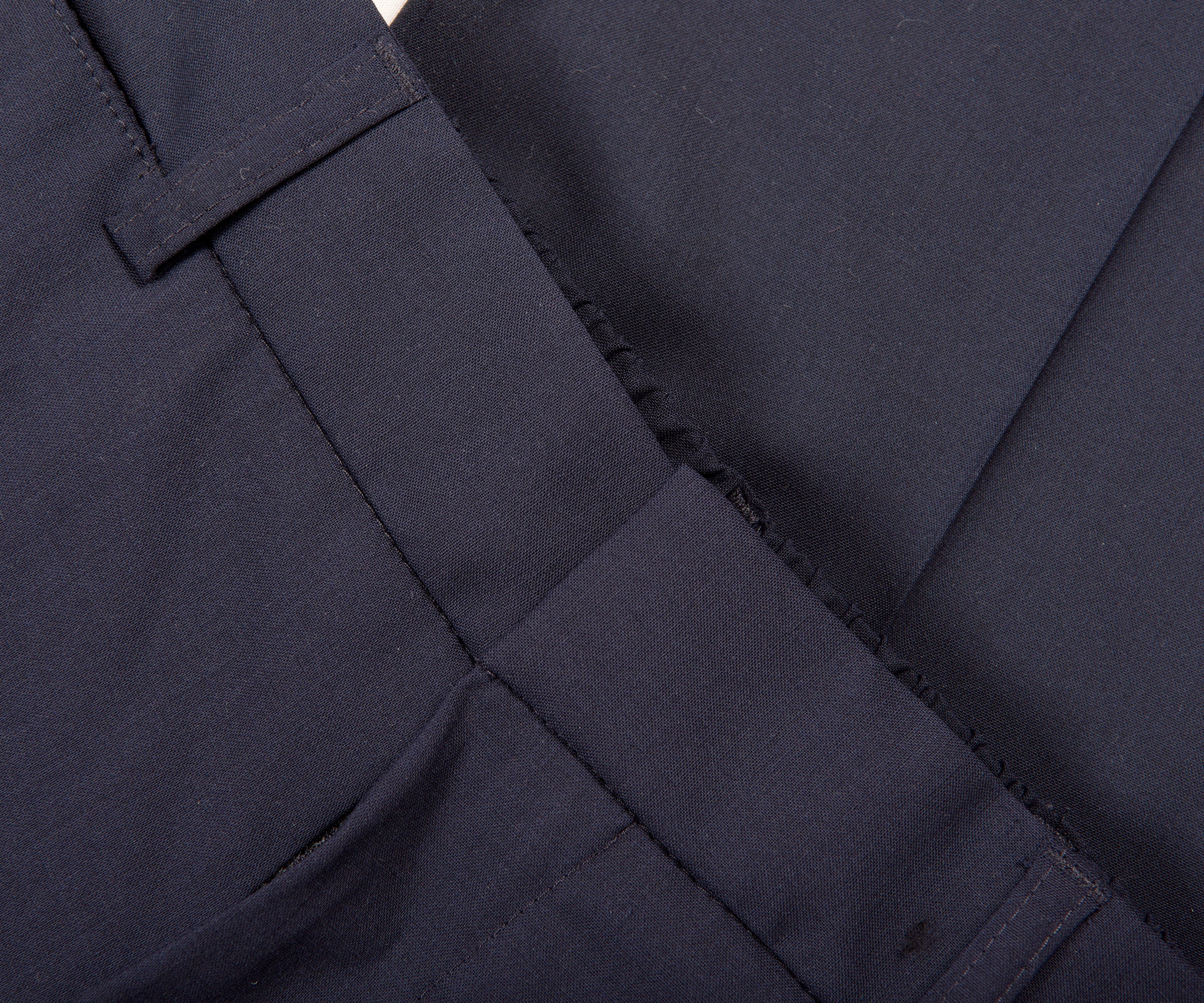 HUGO BOSS P-Genius-WG Slim Fit Formal Trousers Dark Blue - Image 2