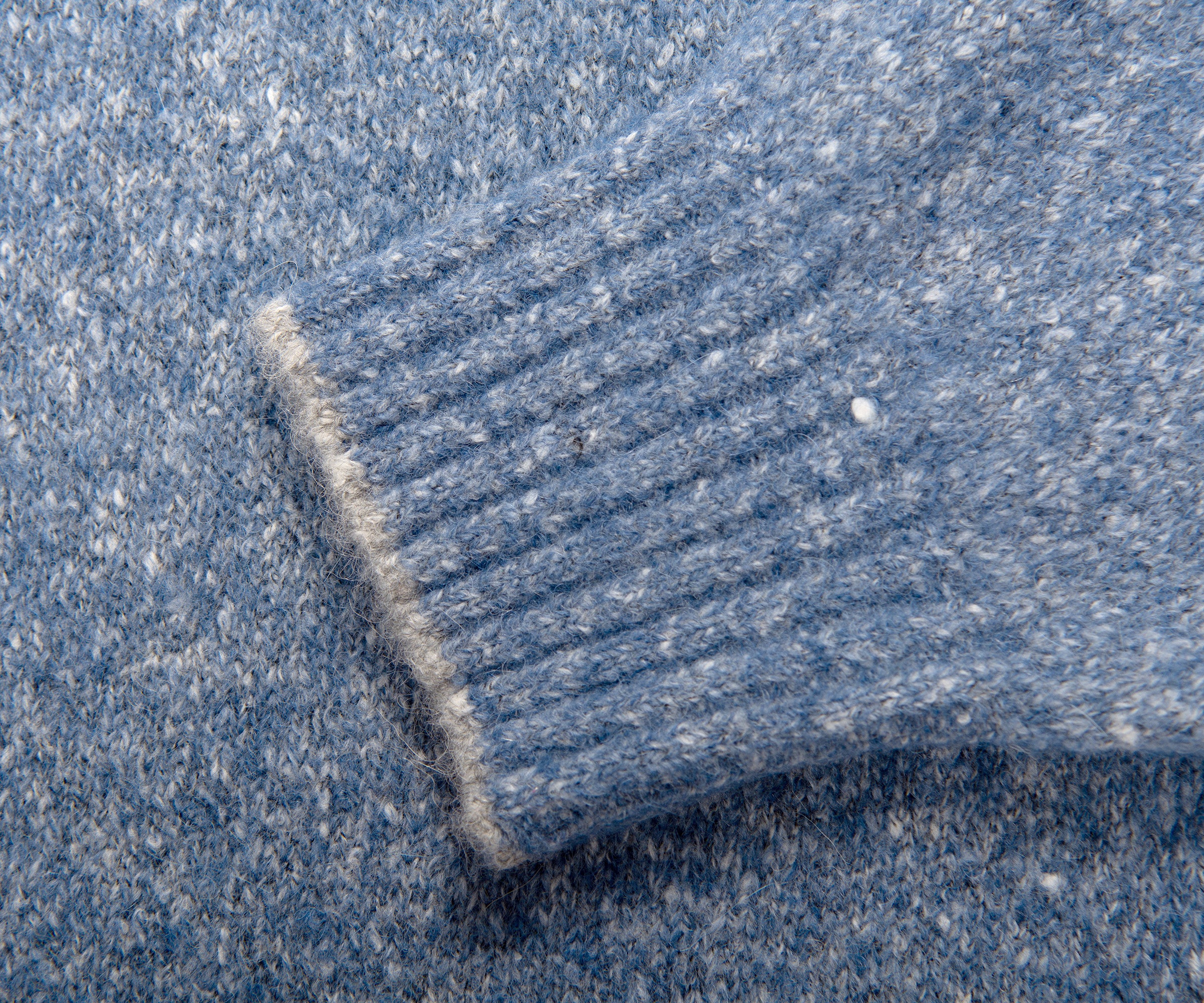BRUNELLO CUCINELLI Wool Roll Neck Jumper Blue - Image 3