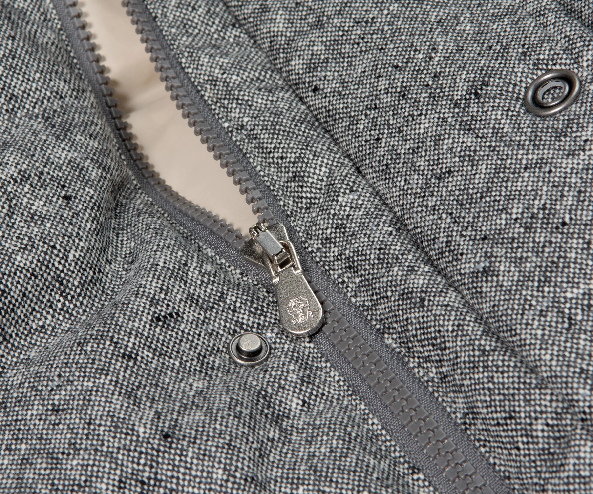 BRUNELLO CUCINELLI High Neck Padded Gilet Heather Grey - Image 4
