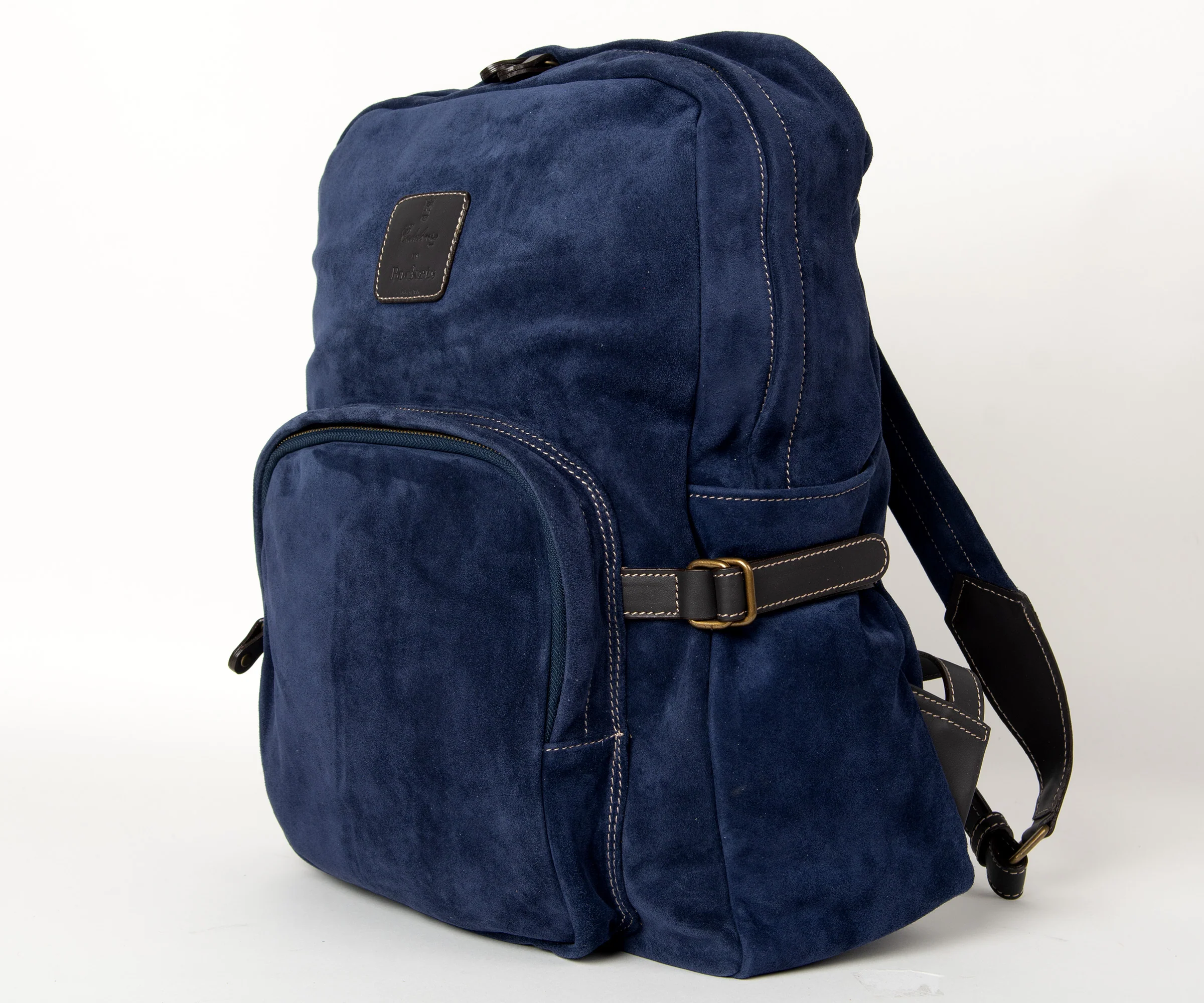 CALABRESE Suede Backpack Navy - Image 2