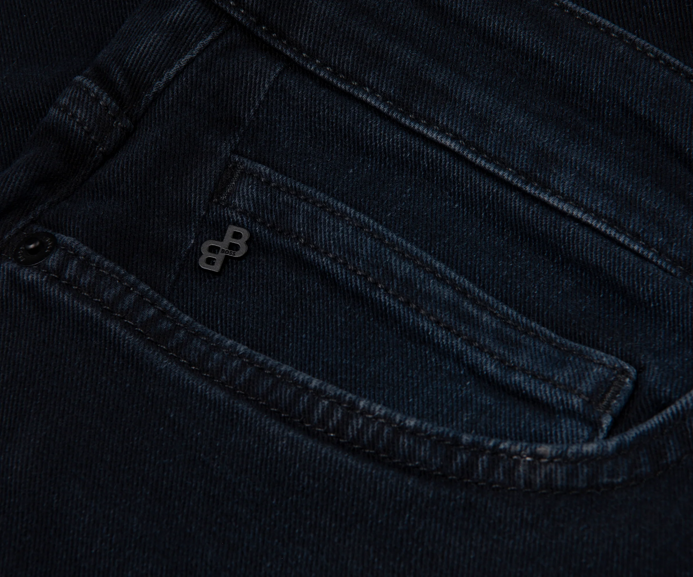 HUGO BOSS Delaware3-1 Super Soft Slim Fit Jeans Navy - Image 3