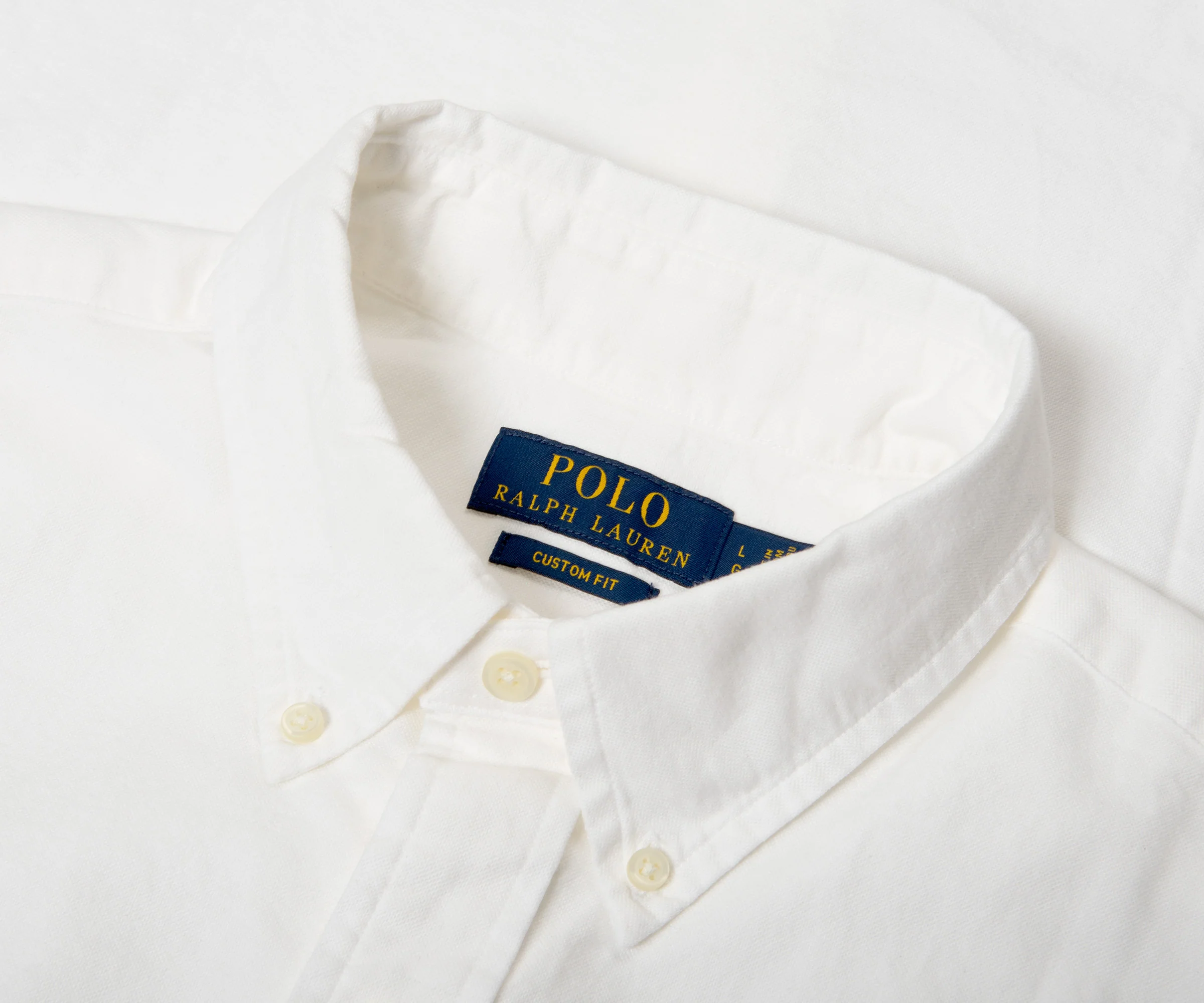 Ralph Lauren Fit SS Oxford Shirt White - Image 2