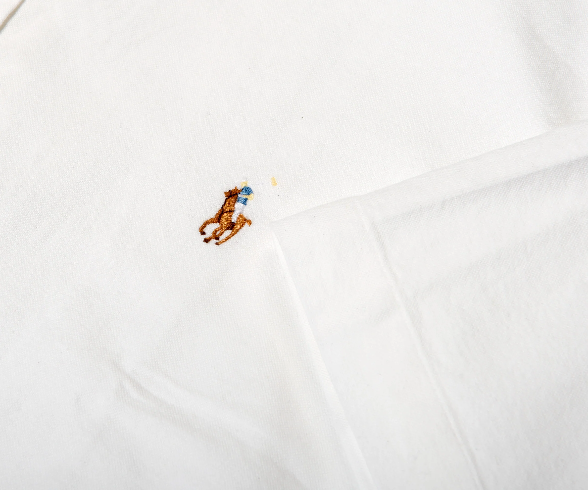 Ralph Lauren Fit SS Oxford Shirt White - Image 3