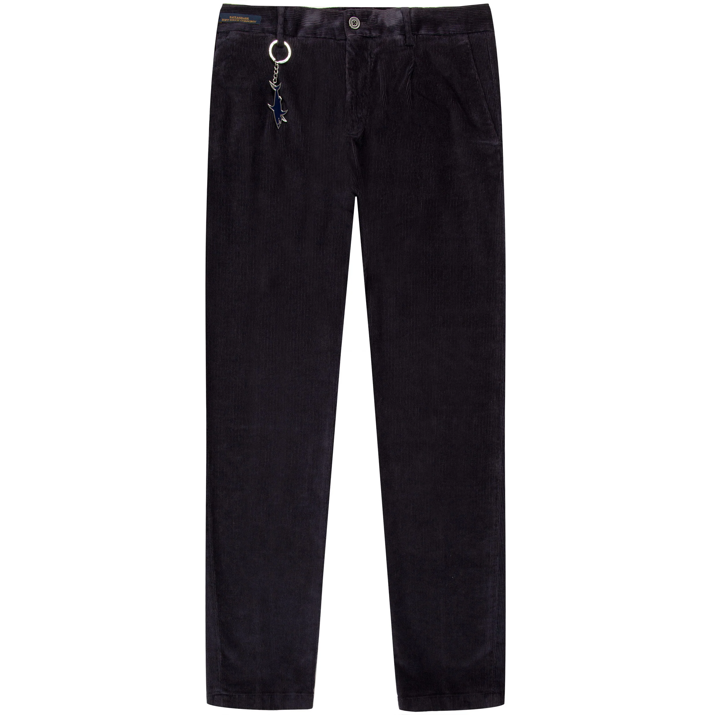 Paul & Shark Pleated Corduroy Trousers Navy