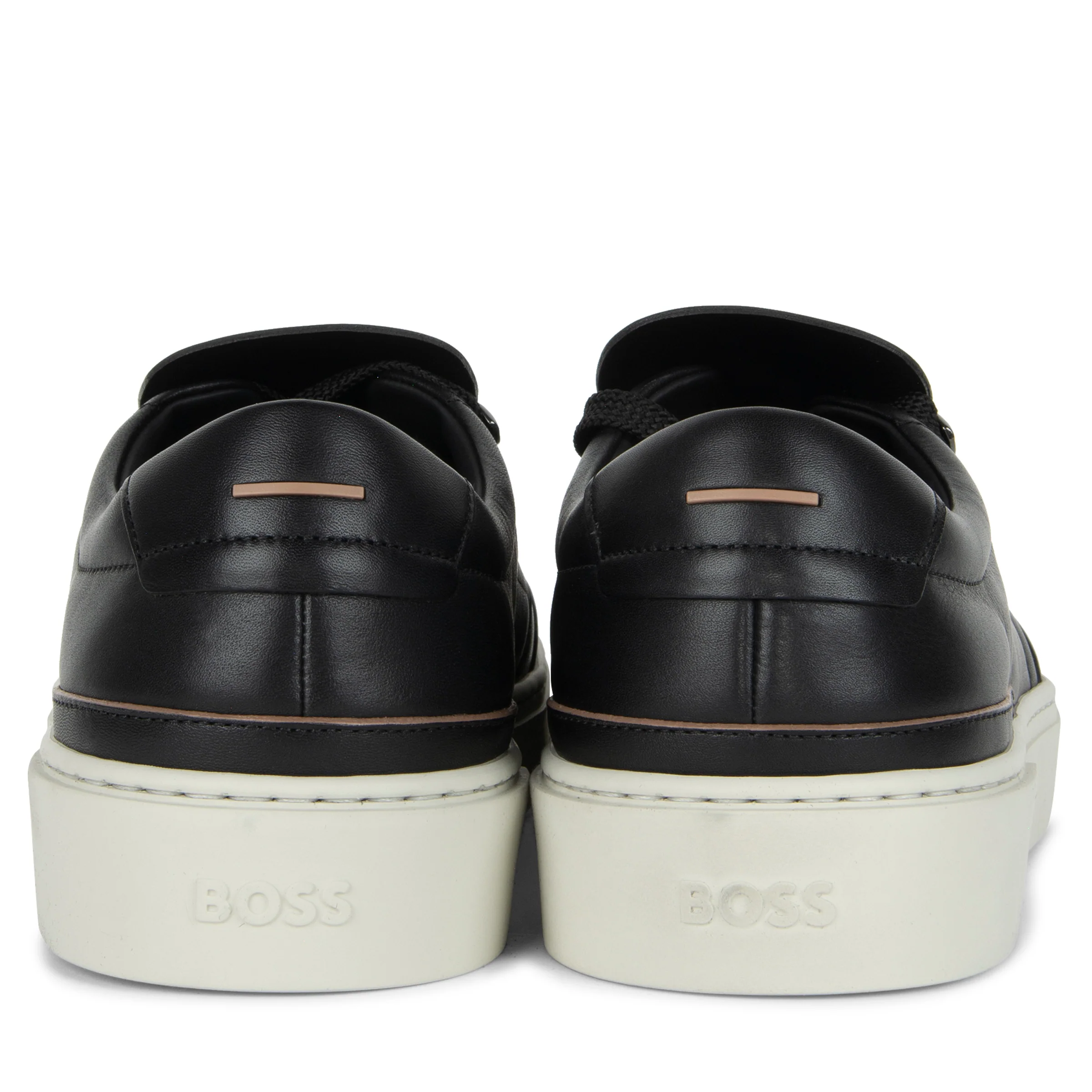 BOSS Gary_Tenn Hiking-Style Leather Trainers Black - Image 5