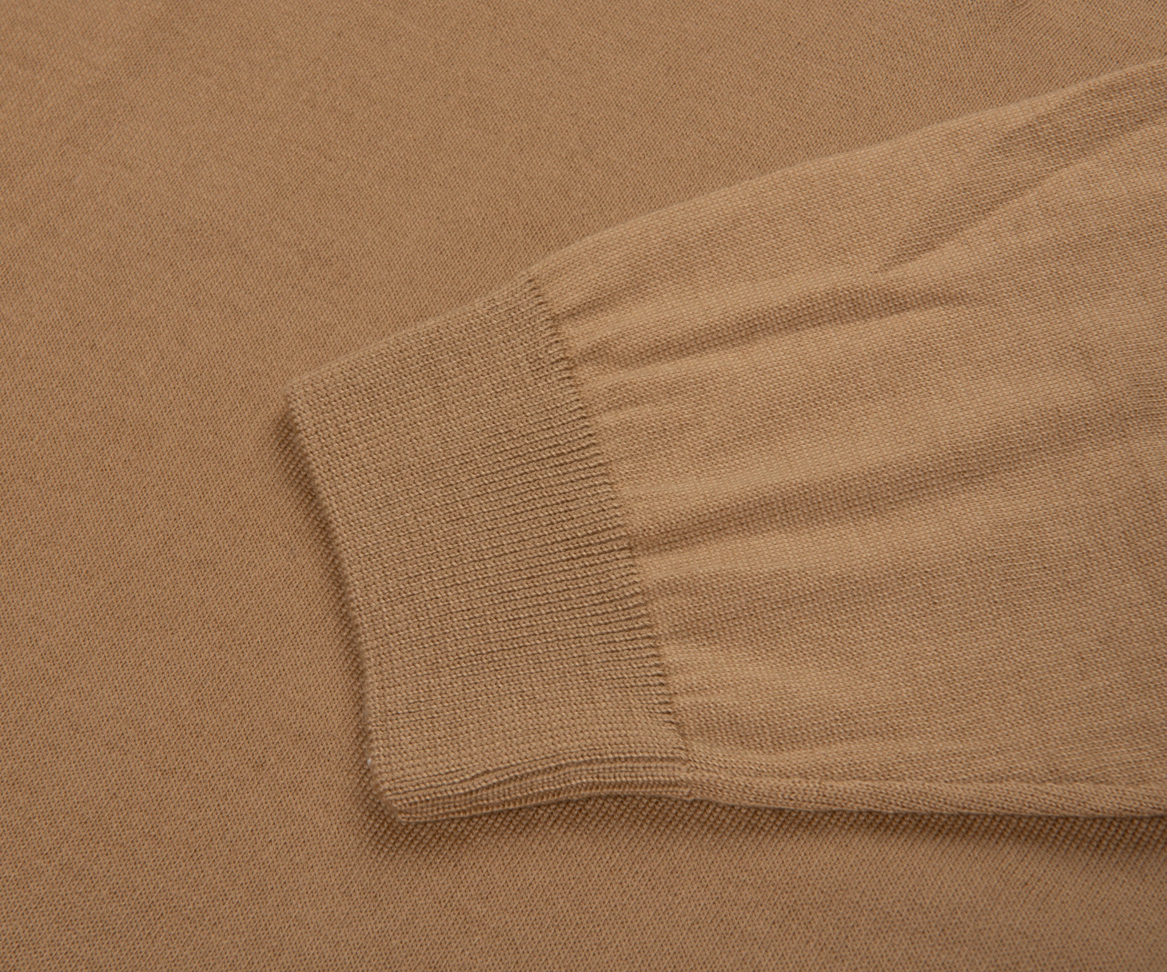 BOSS Lancione LS Wool Polo Medium Beige - Image 4