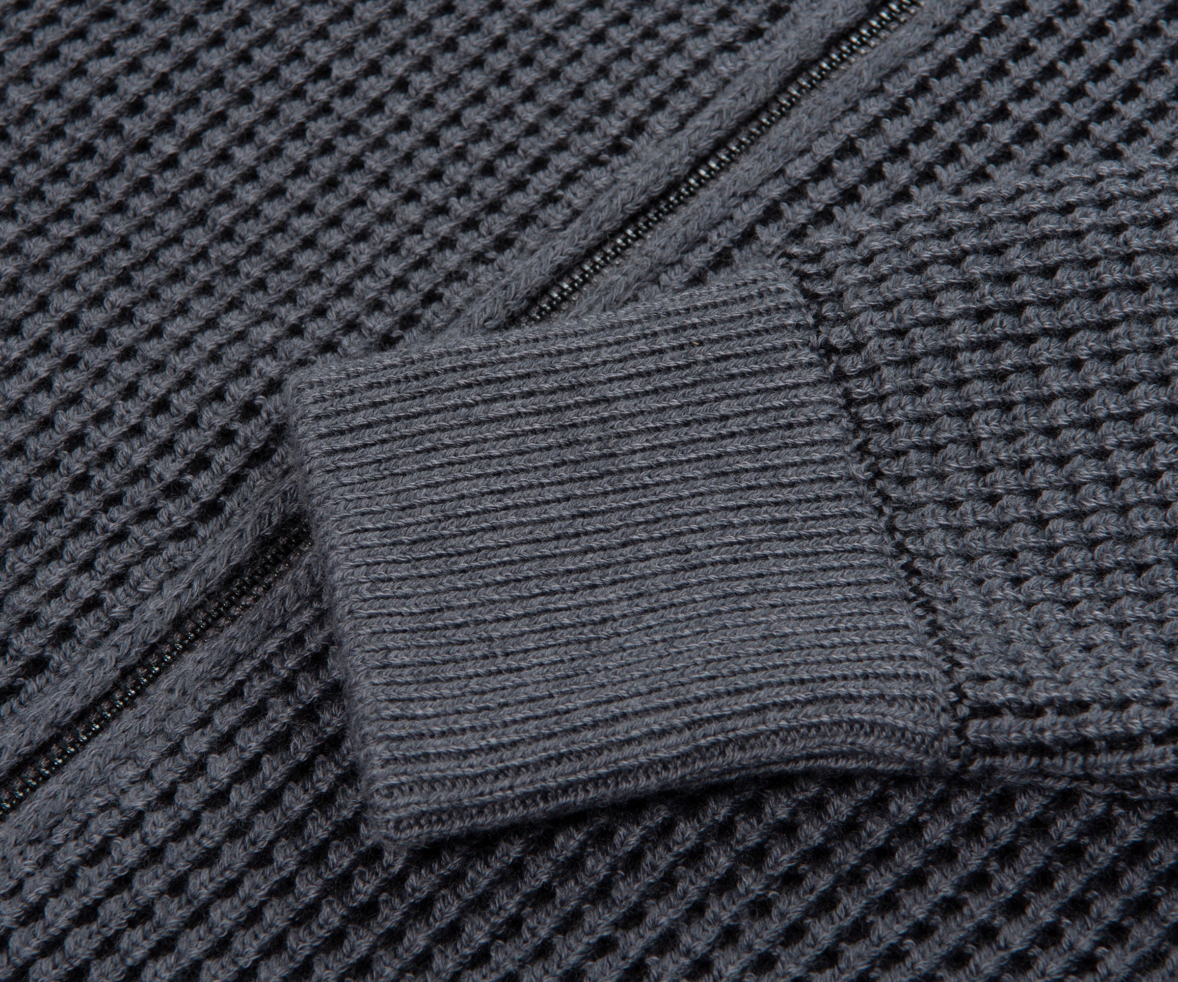 HUGO BOSS Mabeo Full Zip Cardigan Medium Grey - Image 4