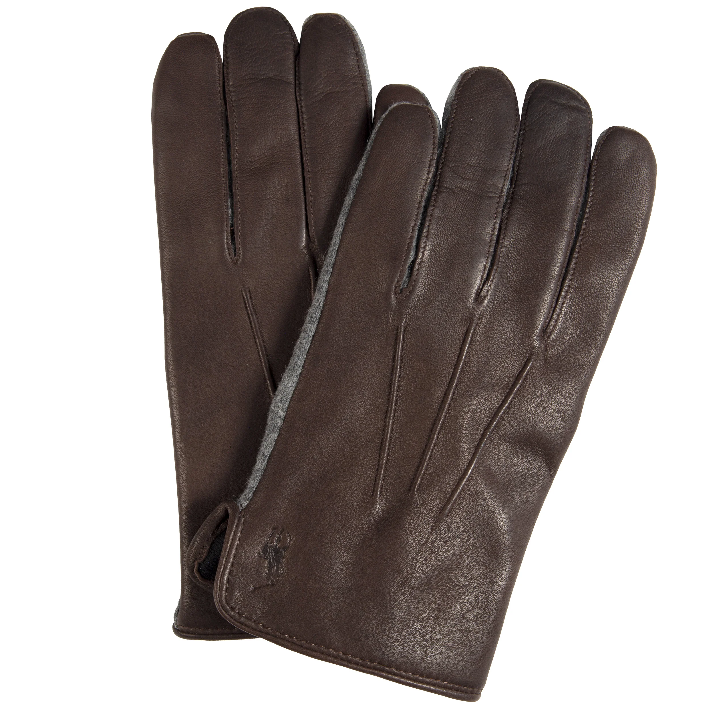 Ralph Lauren Nappa Hybrid Gloves Dark Brown